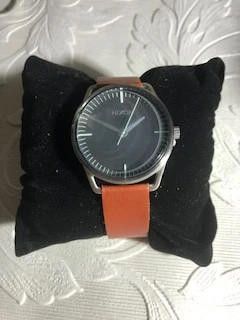 Nixon Nixon brown leather strap black dial watch Size ONE SIZE - 1 Thumbnail