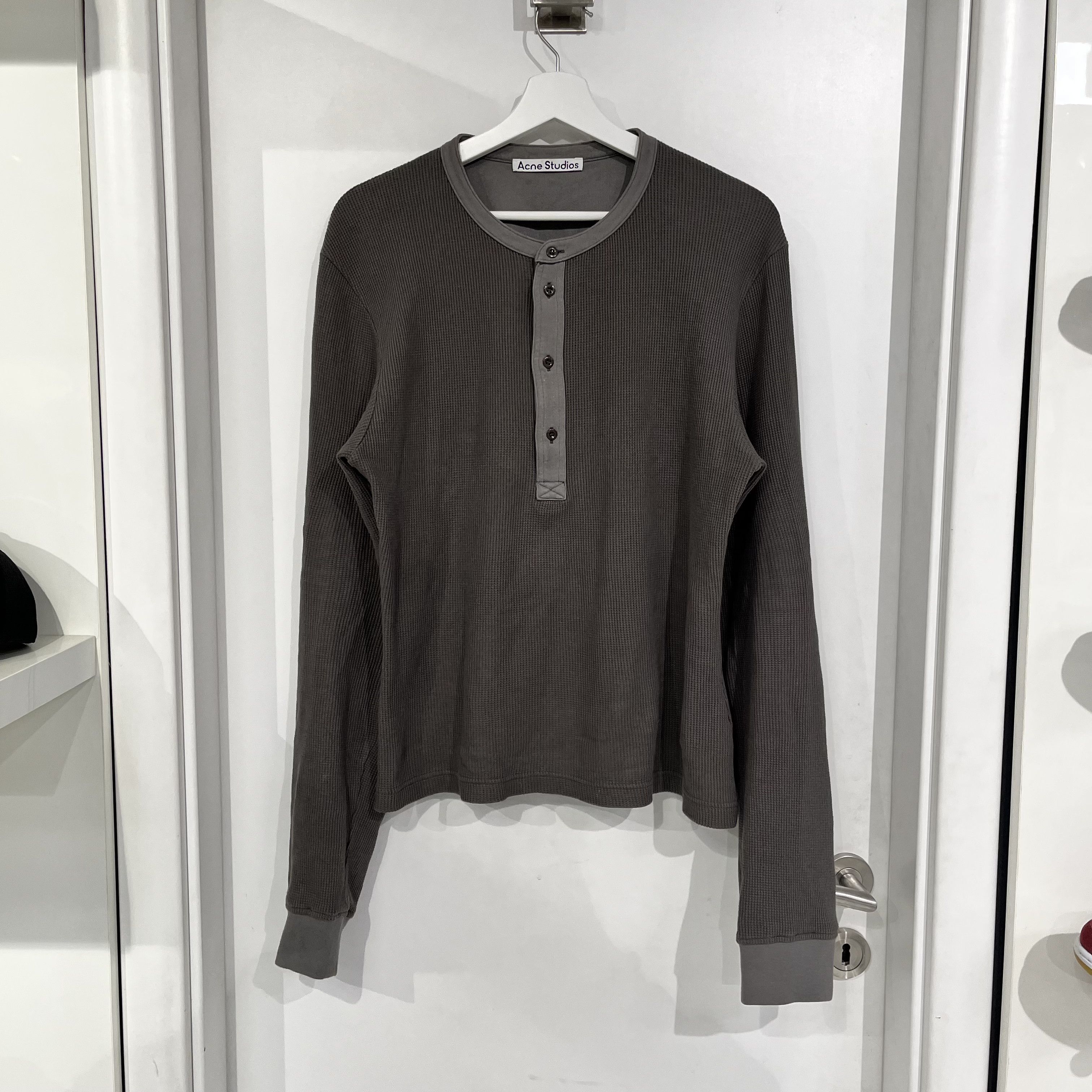 Acne Studios Acne Studios Thermal L/S T-Shirt Grey Size US M / EU 48-50 / 2 - 1 Thumbnail