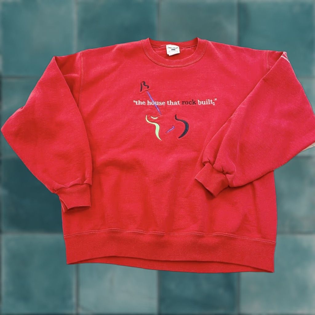 Vintage VINTAGE Rock And Roll Hall Of Fame Sweatshirt Mens L Red USA Cleveland Museam Size US L / EU 52-54 / 3 - 1 Thumbnail