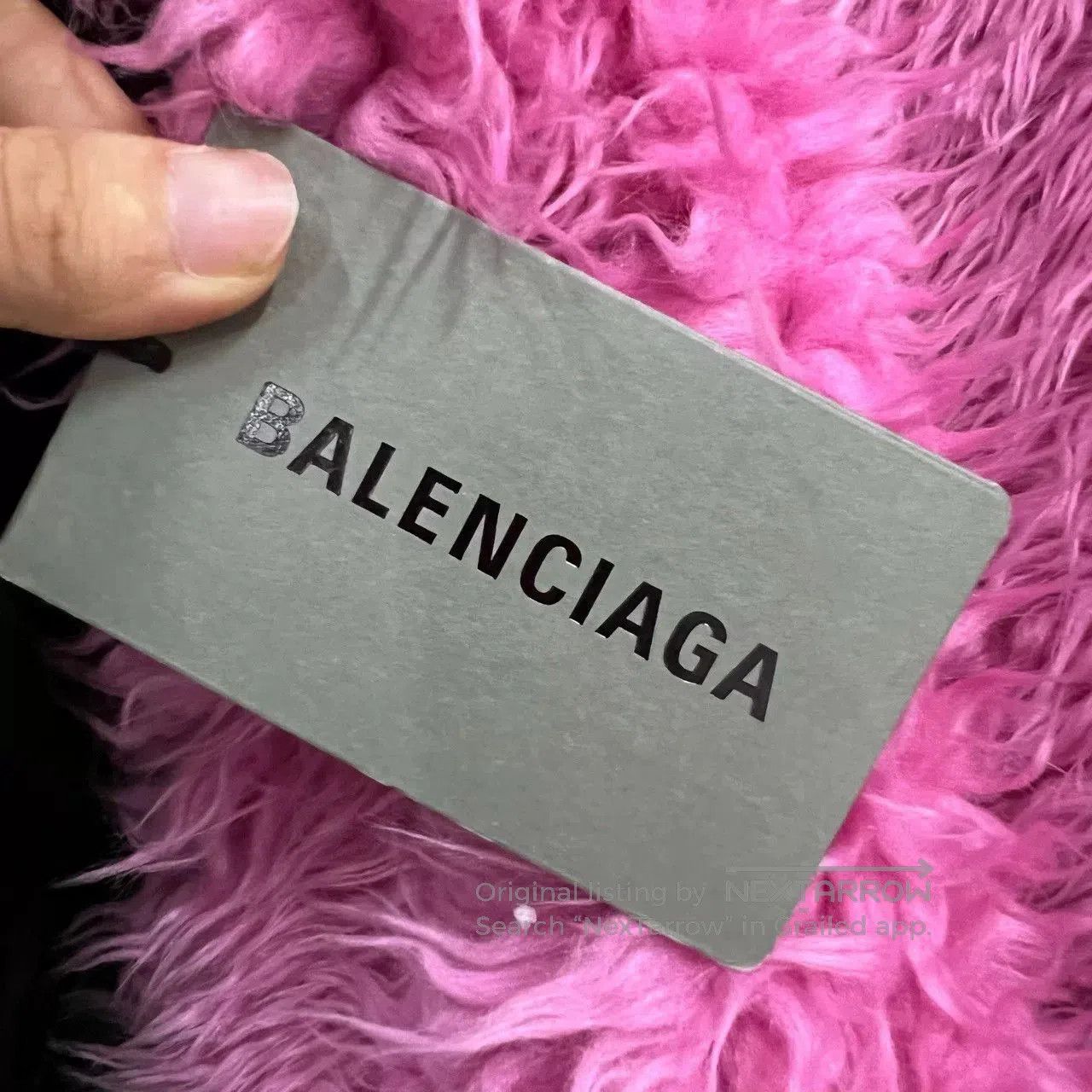 Balenciaga pink teddy bear faux fur coat. Size XS / US 0-2 / IT 36-38 - 4 Thumbnail