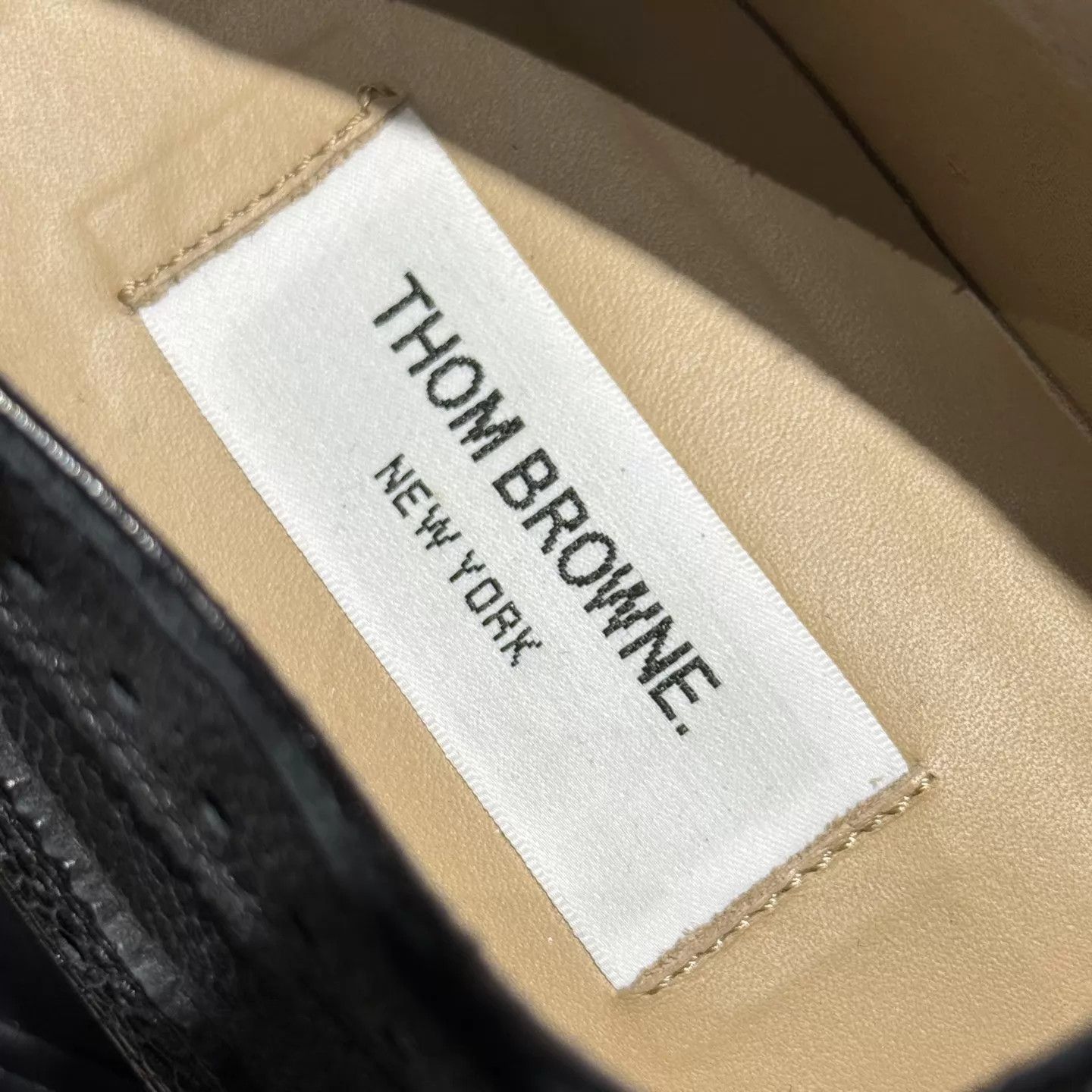 Thom Browne TB Classic Stripe Black Carved Derby 45 Near Mint Worn once Size US 12 / EU 45 - 8 Thumbnail