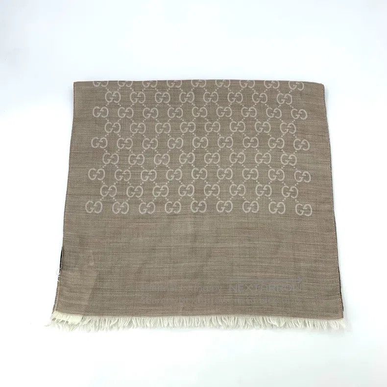 Gucci Gucci Gray double G old flower full print wool mulberry si Size ONE SIZE - 1 Thumbnail