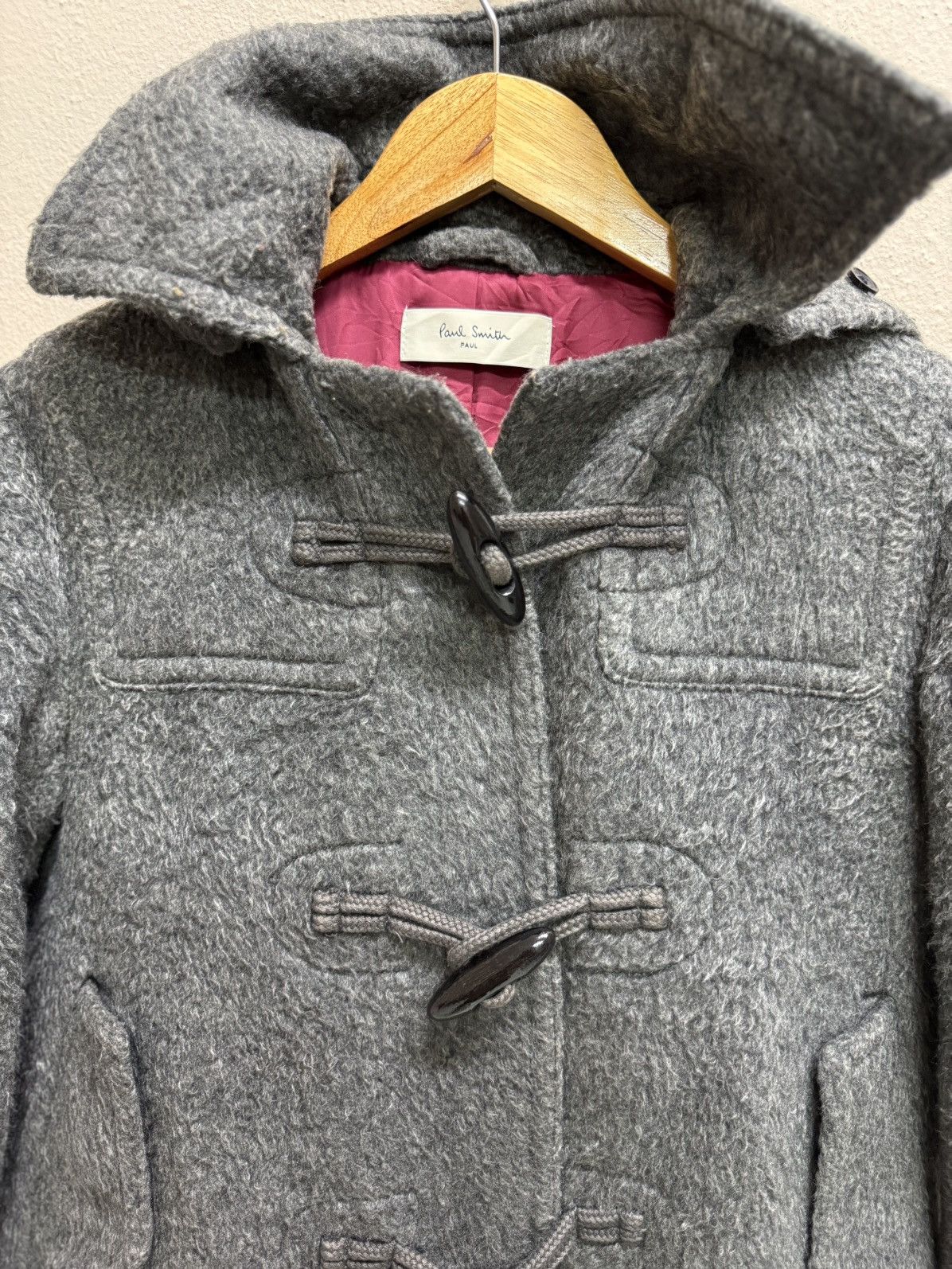 Paul Smith PAUL SMITCH MOHAIR WOOL DUFFLE COAT HOODIE Size S / US 4 / IT 40 - 19 Thumbnail