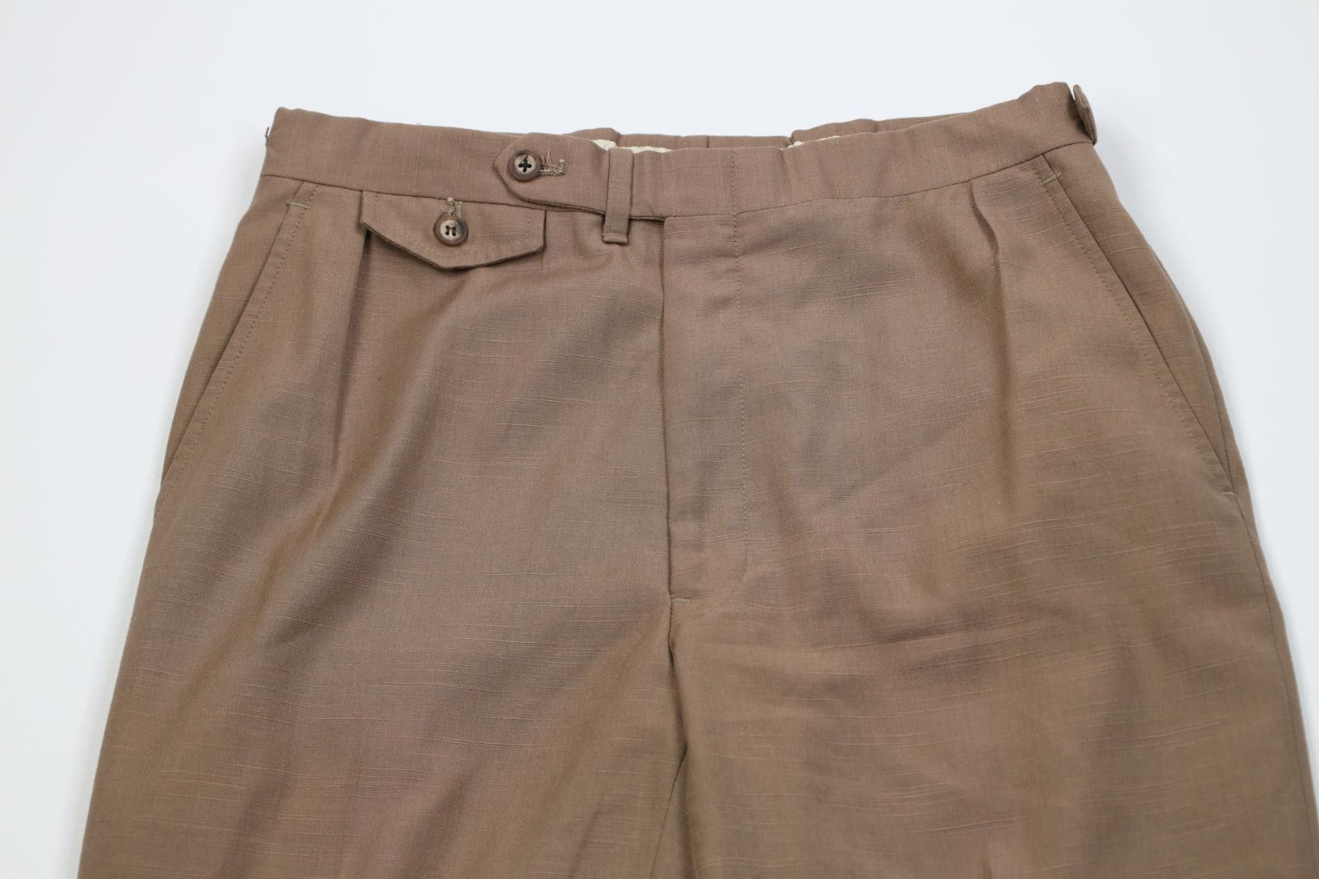 Vintage Vintage 70s Streetwear Knit Wide Leg Chino Pants Brown USA Size US 30 / EU 46 - 2 Thumbnail
