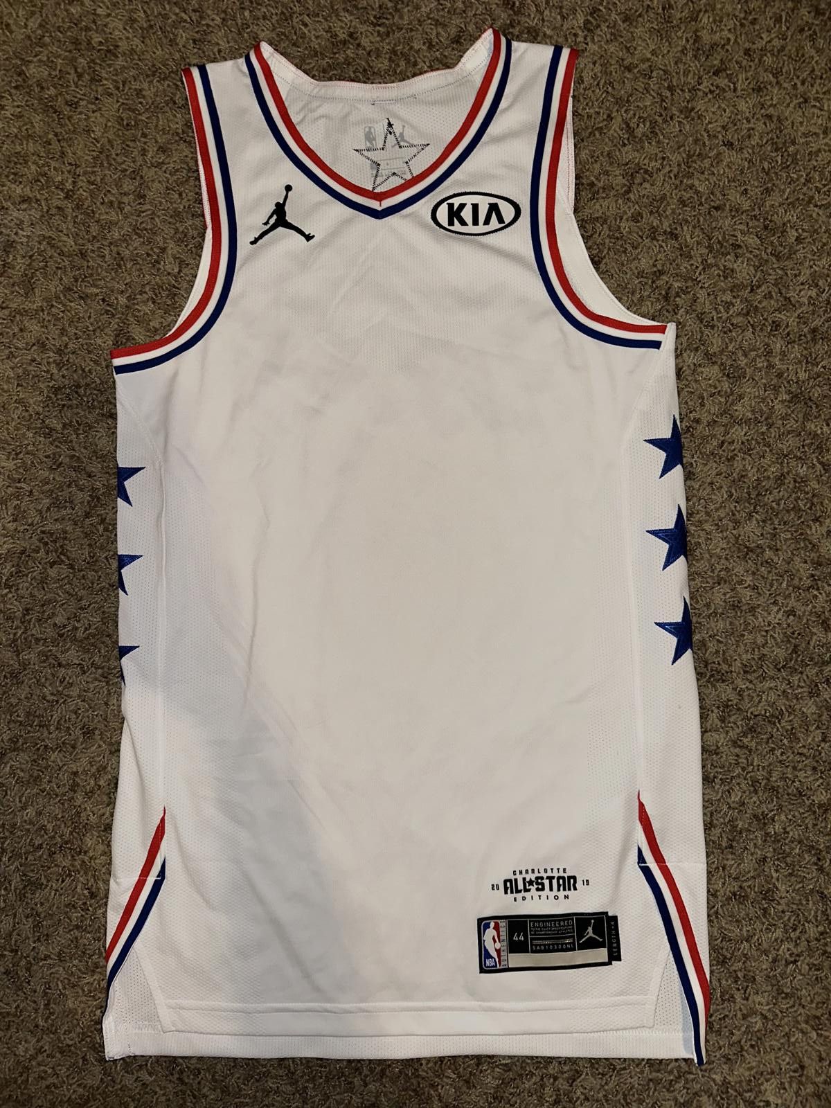Designer 2019 NBA All-Star Game Lebron Team Vaporknit White Jersey Blank NEW 44 +4L Size US XL / EU 56 / 4 - 1 Thumbnail