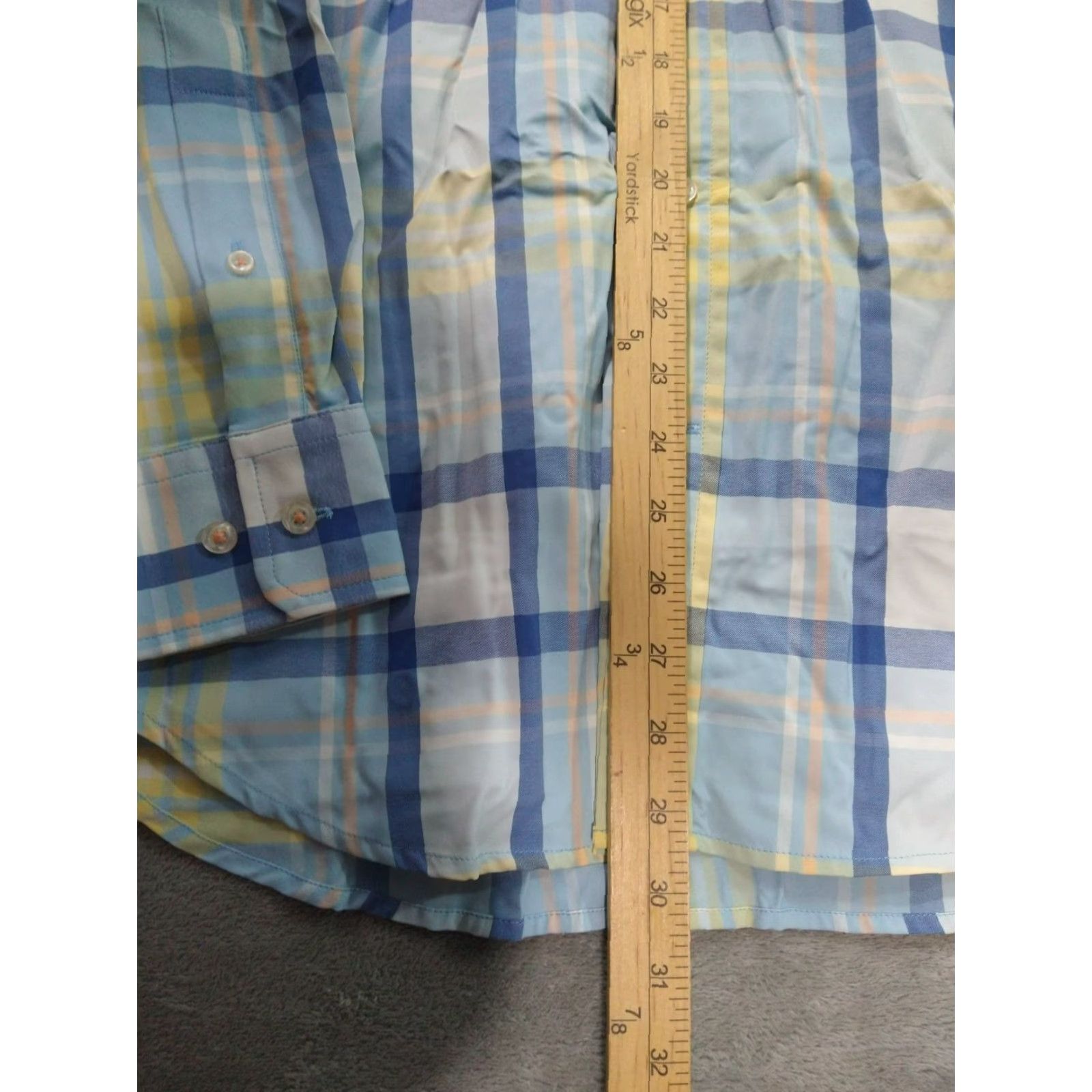 Southern Tide Southern Tide Shirt Mens Small Blue Plaid Performance Long Sleeve Nylon Spandex Pocketed Button-Up 42 in Chest Casual Travel Vintage No Size US S / EU 44-46 / 1 - 4 Thumbnail
