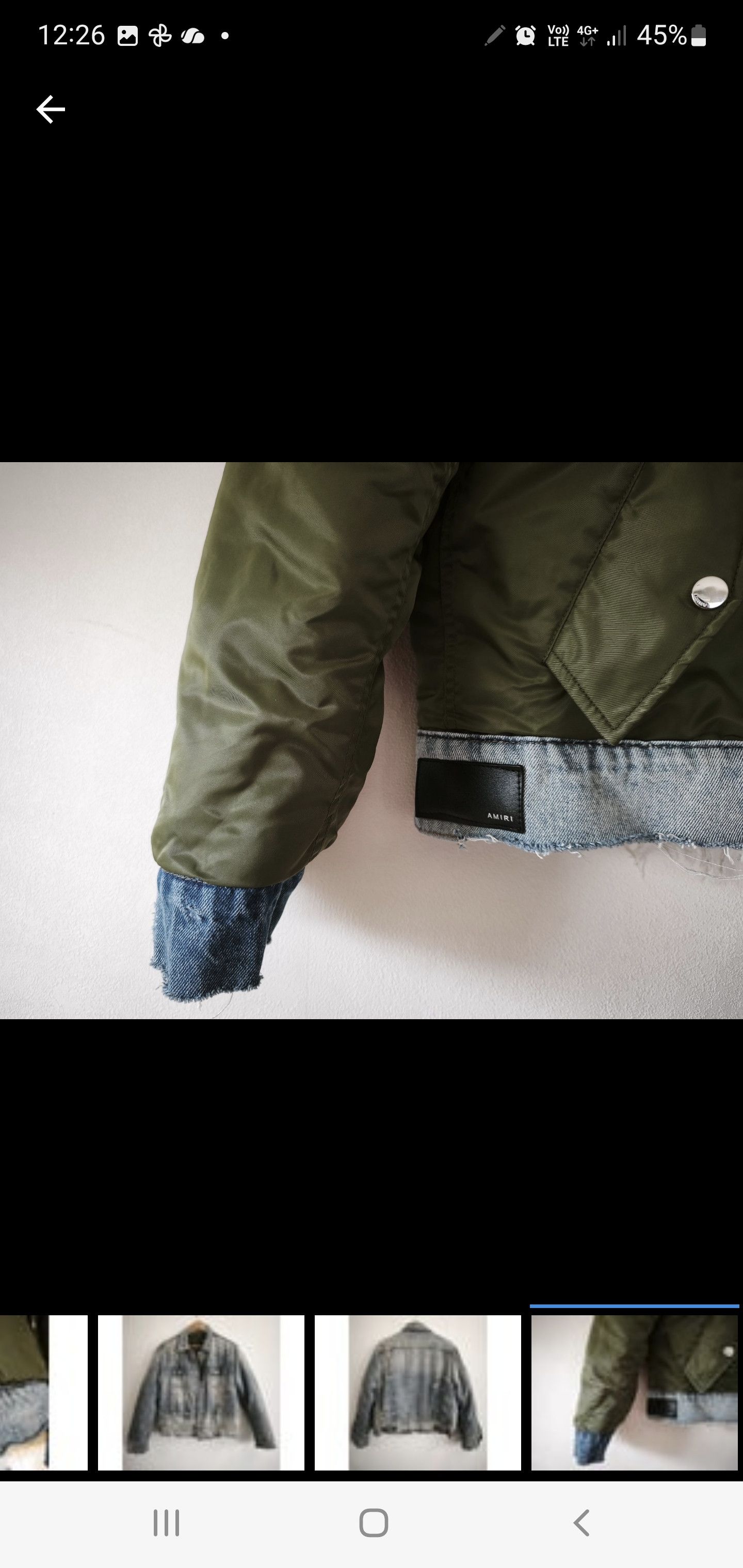 Amiri Original RRP $1,890 USD Amiri "Hybrid" denim,bomber Size US M / EU 48-50 / 2 - 7 Thumbnail