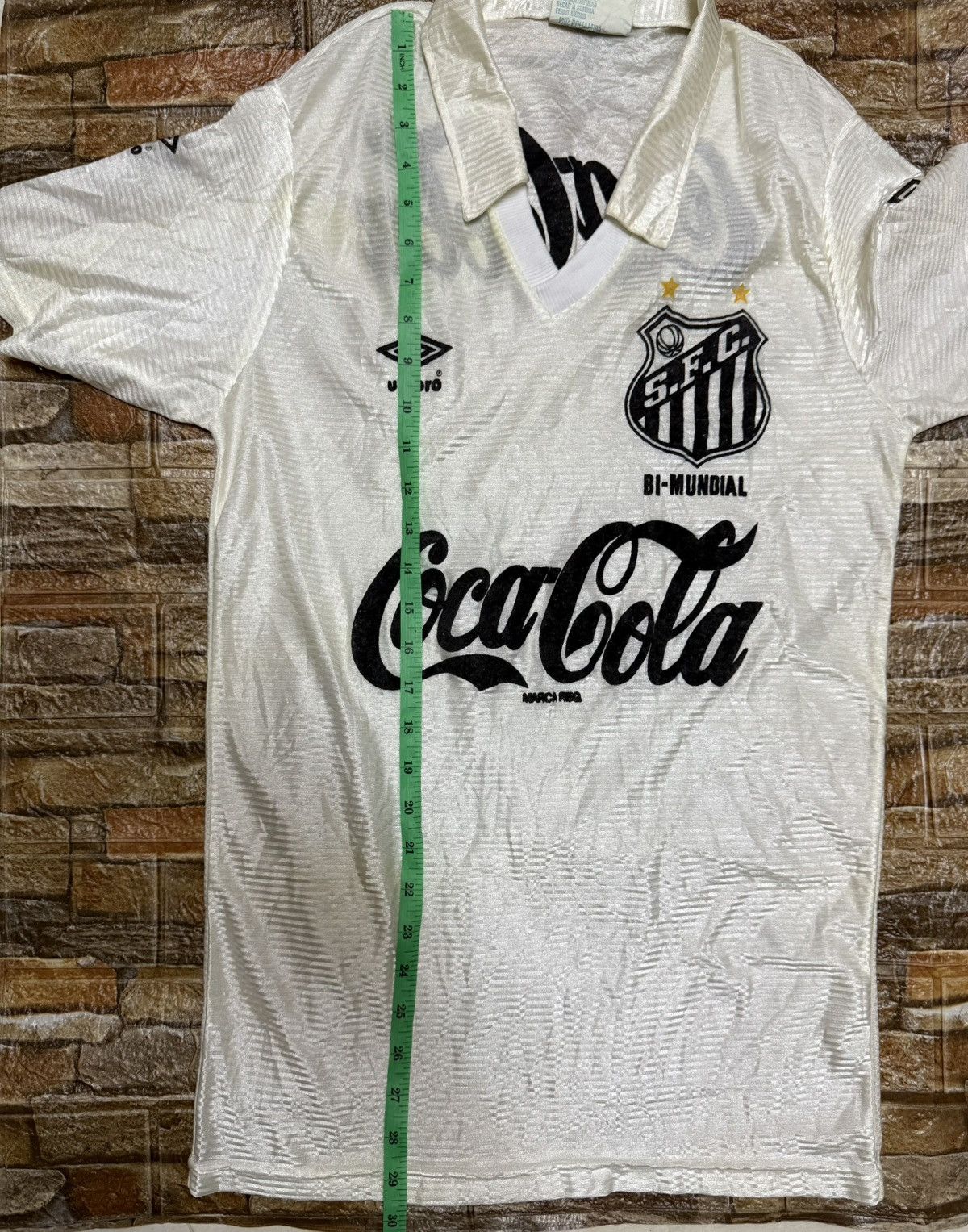 Coca Cola SANTOS HOME FOOTBAL SHIRT 91/92 Size US S / EU 44-46 / 1 - 12 Thumbnail