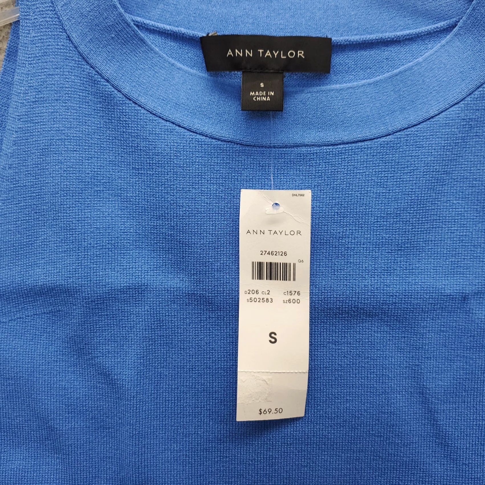 Ann Taylor Ann Taylor Sweater Vest Womens S Blue Viscose Sleeveless Crew Neck Pullover Size S / US 4 / IT 40 - 5 Thumbnail