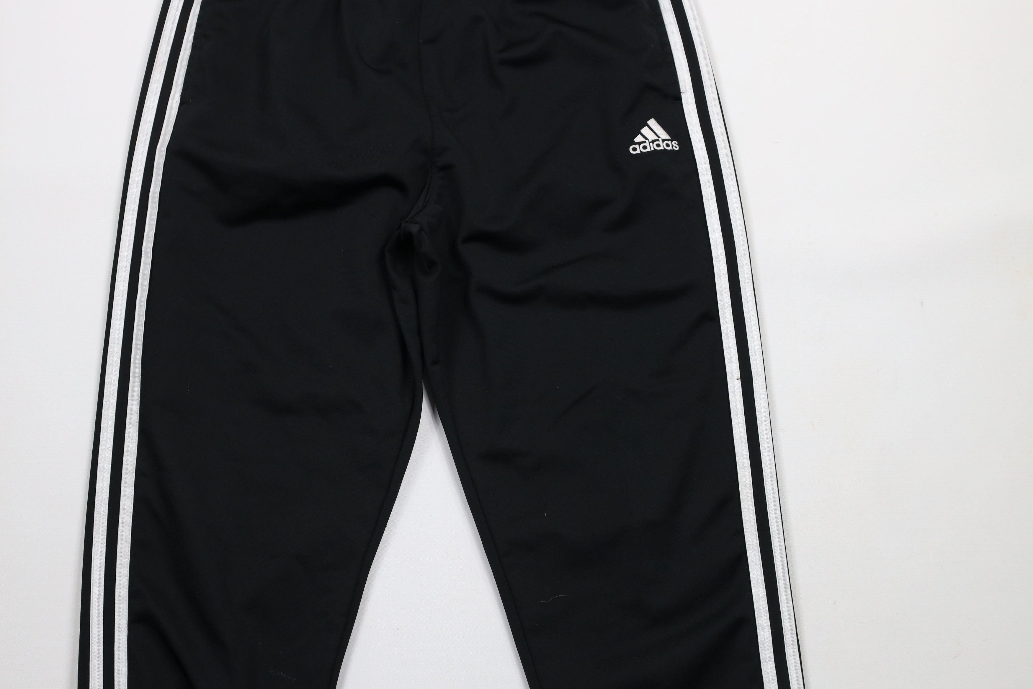 Adidas × Vintage Vintage Adidas Striped Cuffed Sweatpants Joggers Pants Black Size US 32 / EU 48 - 3 Thumbnail