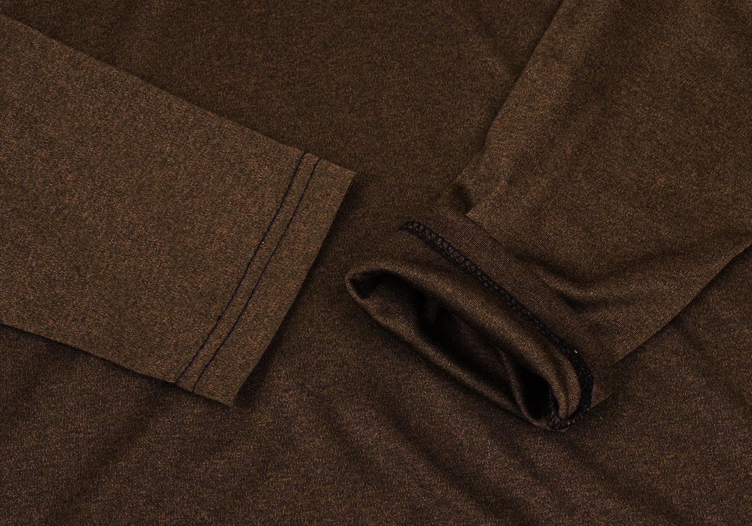 Jean Paul Gaultier Junior Half-Zip Ribbed Cut and Sew in Brown Black Size US M / EU 48-50 / 2 - 9 Thumbnail