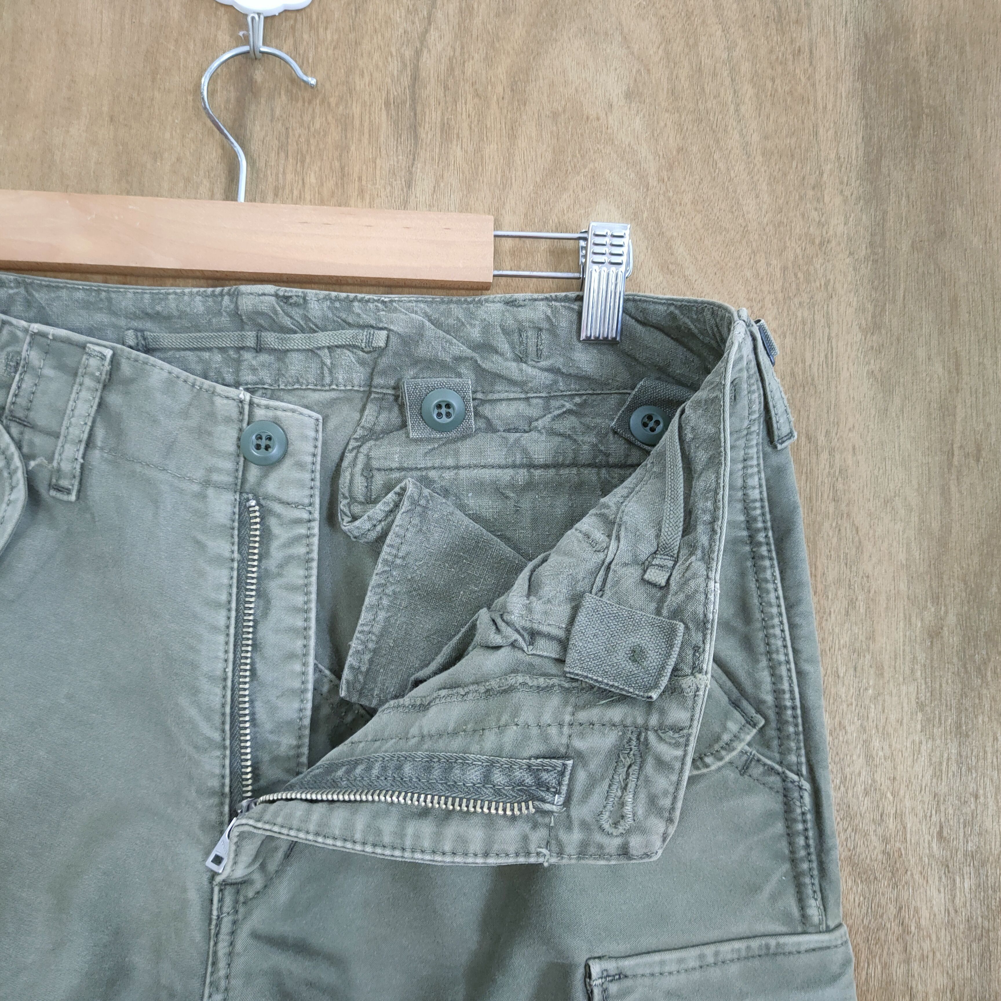 Japanese Brand × Vintage W32×32 VINTAGE AKM FADED BONDAGE CARGO PANTS Size US 32 / EU 48 - 10 Thumbnail