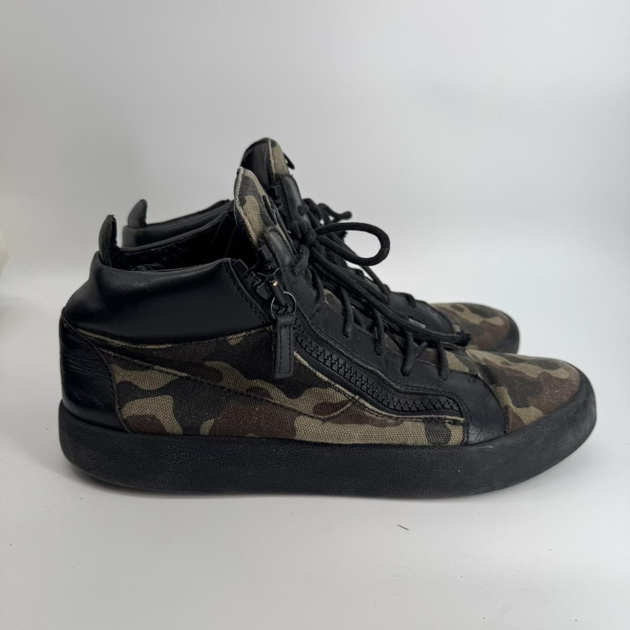 Giuseppe Zanotti GIUSEPPE ZANOTTI Kriss mid top army sneakers Size 44 US 11 Size US 11 / EU 44 - 1 Thumbnail