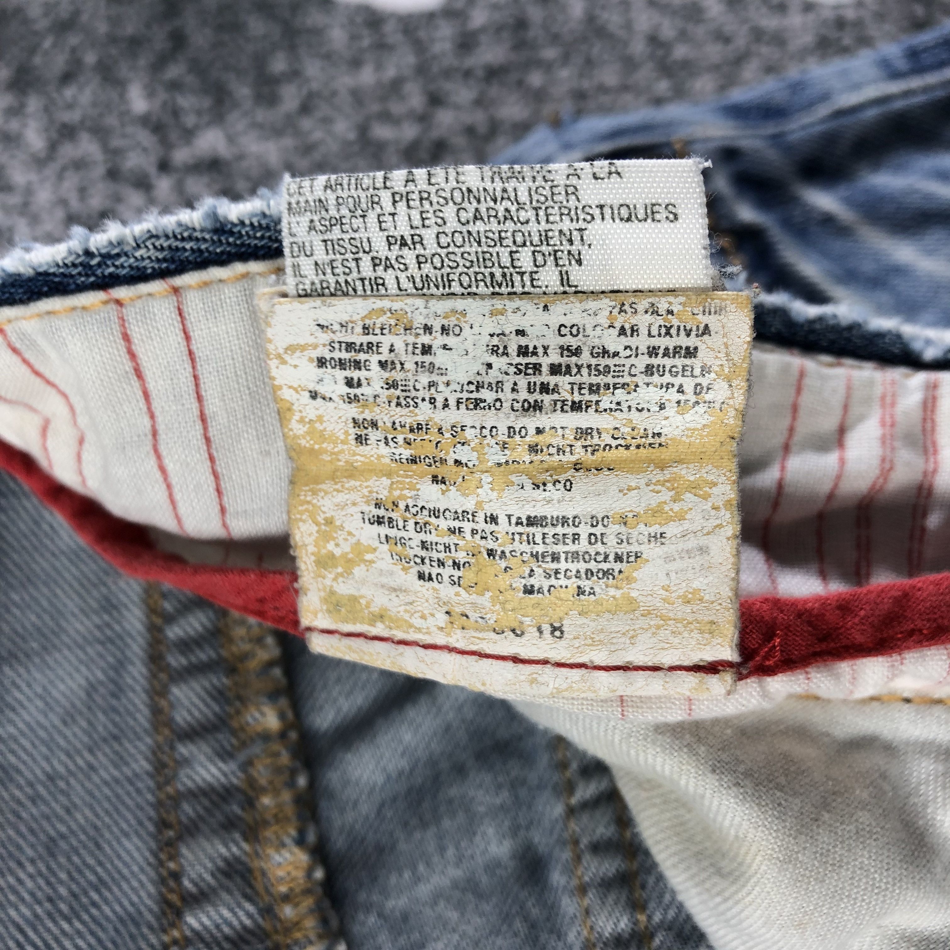 Replay Replay Jeans Ripped Faded Blue Denim KJ2489 Size US 29 - 12 Thumbnail