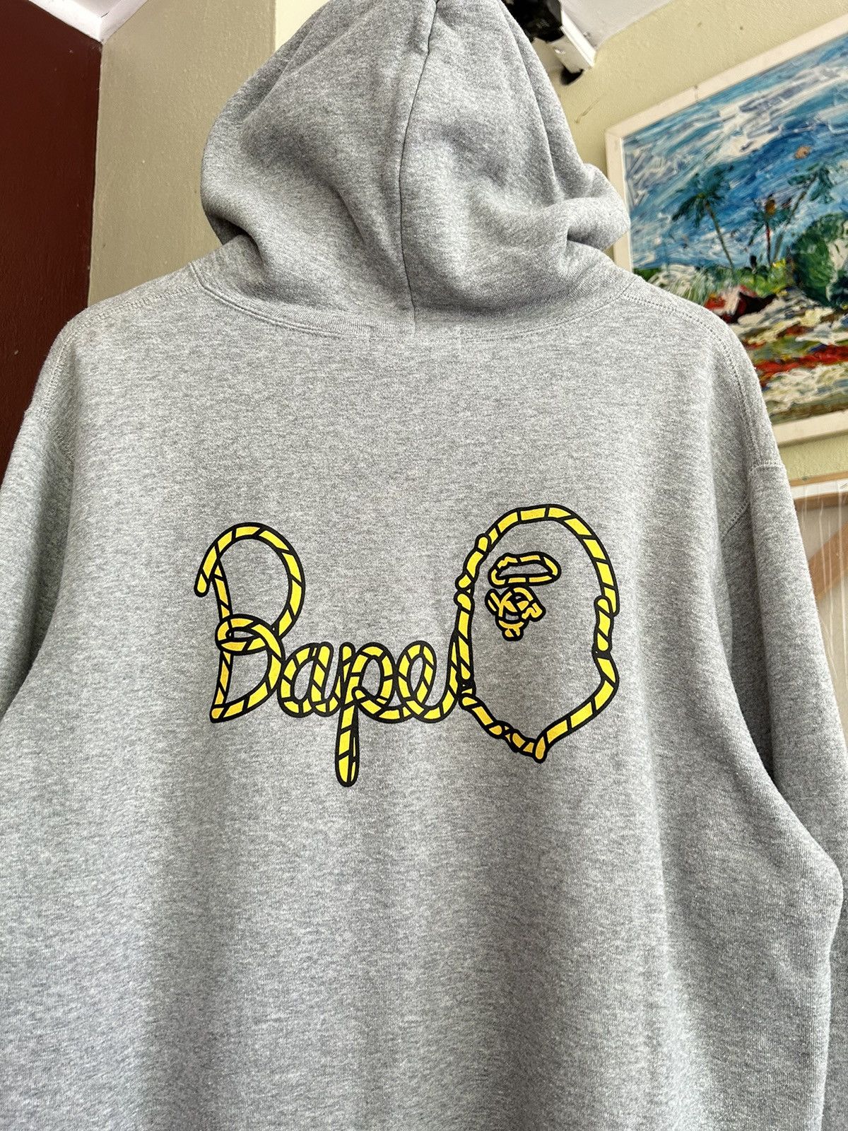 Bape Rope Logo Hoodie Size US XL / EU 56 / 4 - 5 Thumbnail