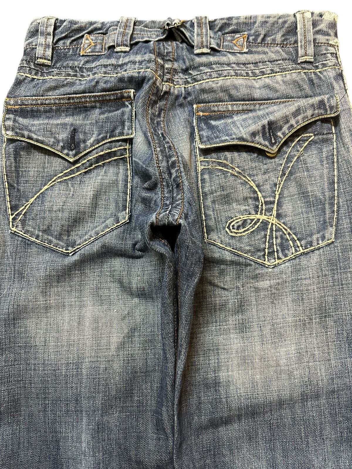 Japanese Brand Vintage Japanese Brand Blue Wash Faded Style Loose Jeans Size US 30 / EU 46 - 5 Thumbnail