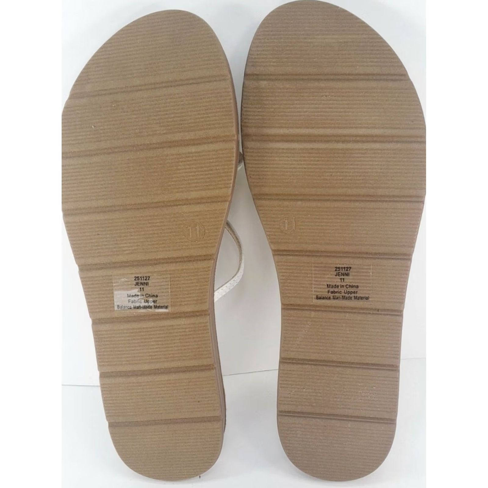 Vintage XAPPEAL Jenni Women's Flip Flop Sandal White Size 11 Slips On Straps Sandal Fashion Casual Shoes Womens Size US 10 / IT 40 - 7 Thumbnail