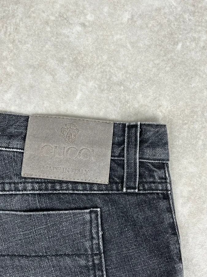 Gucci 2010s Gucci Grey Denim Straight-Leg Jeans Size US 33 - 9 Thumbnail