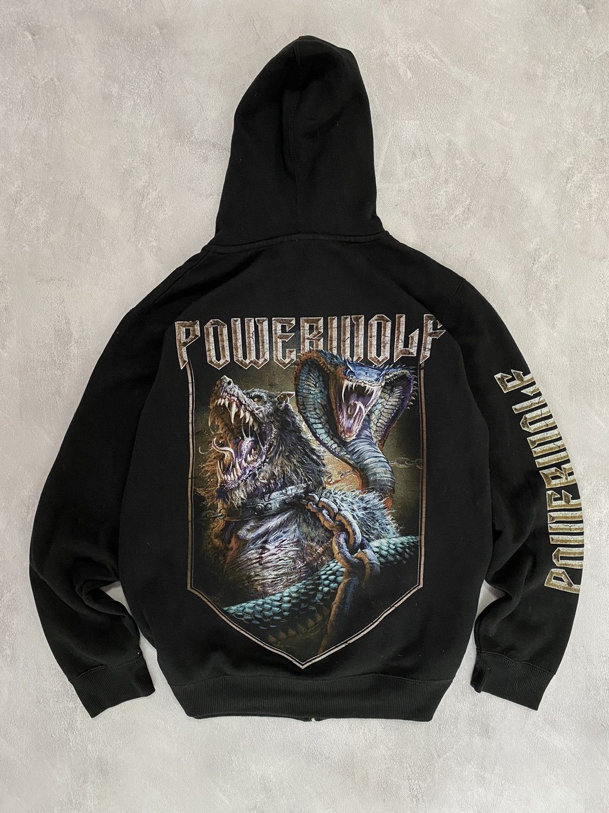 Band Tees 🐺 Vintage Zip Up Hoodie PowerWolf GRAPHIC Size US M / EU 48-50 / 2 - 1 Thumbnail