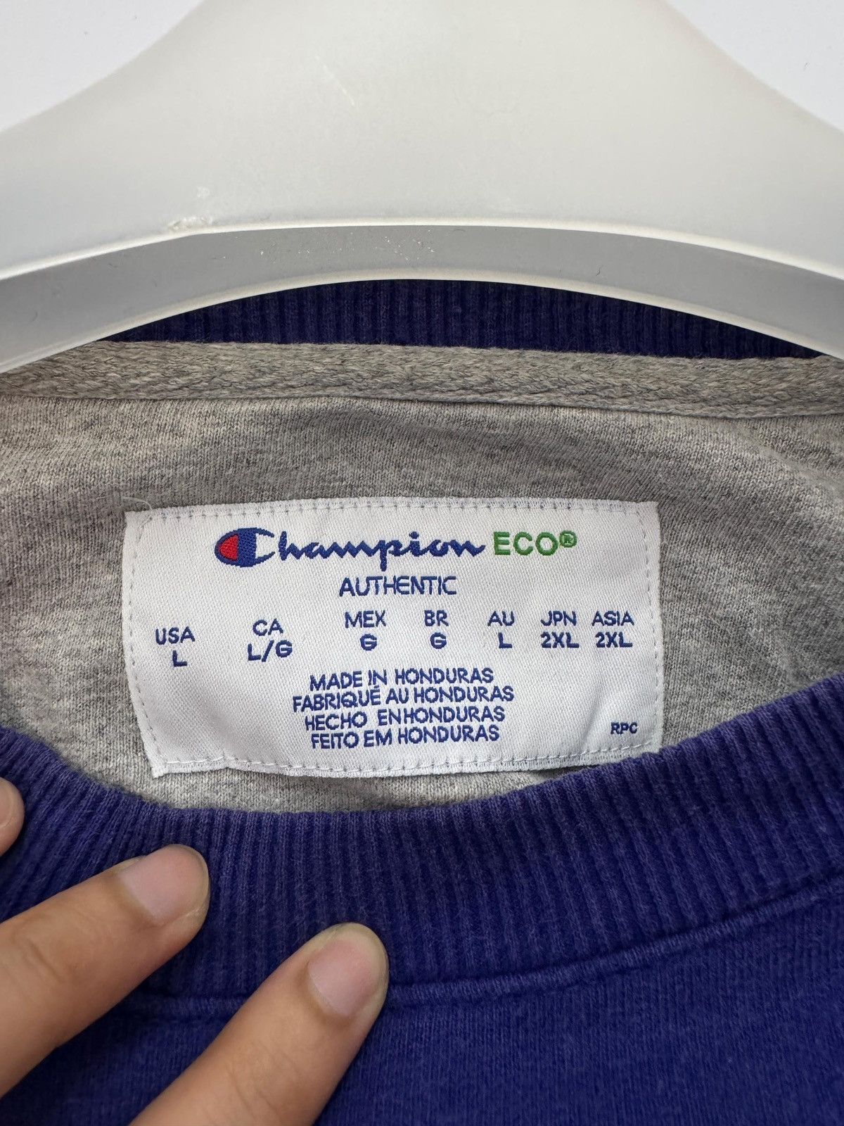 Champion 🔥 Champion Eco USA Streetwear Roundneck Sweatshirt - L Size US L / EU 52-54 / 3 - 5 Thumbnail