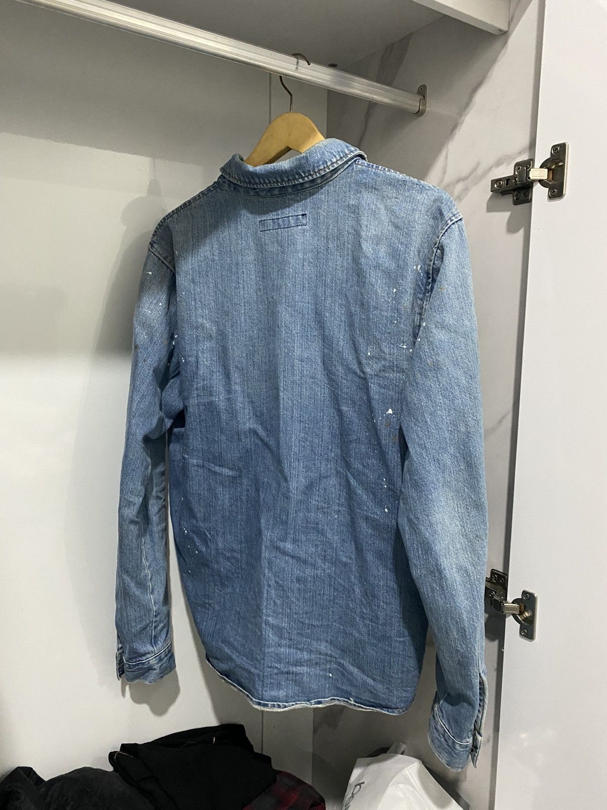 If Six Was Nine × Japanese Brand × Le Grande Bleu (L.G.B.) 💸BINDINGOFFER💸Japanese designwork denim painter shirt Size US L / EU 52-54 / 3 - 5 Thumbnail