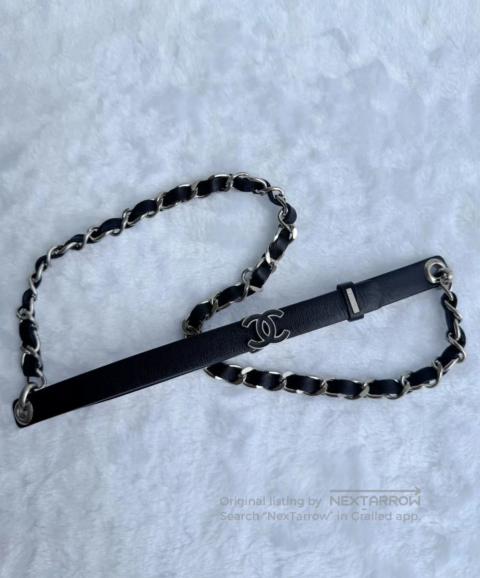 Chanel Chanel Black Chain Belt. Size ONE SIZE - 2 Thumbnail