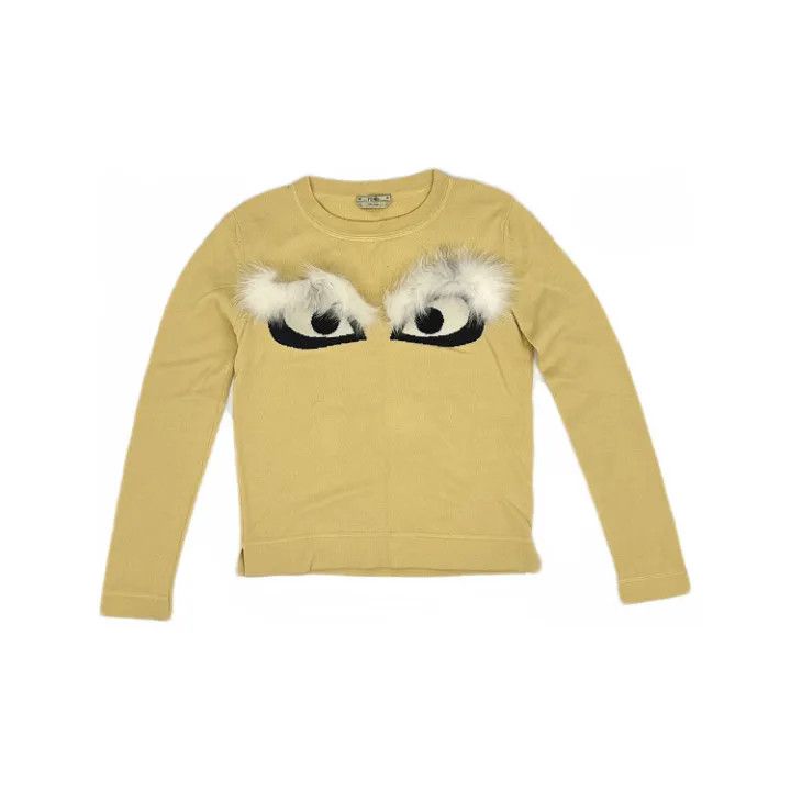 Fendi Fendi Fun Patterned Round Neck Sweater 0079 Size US S / EU 44-46 / 1 - 1 Thumbnail