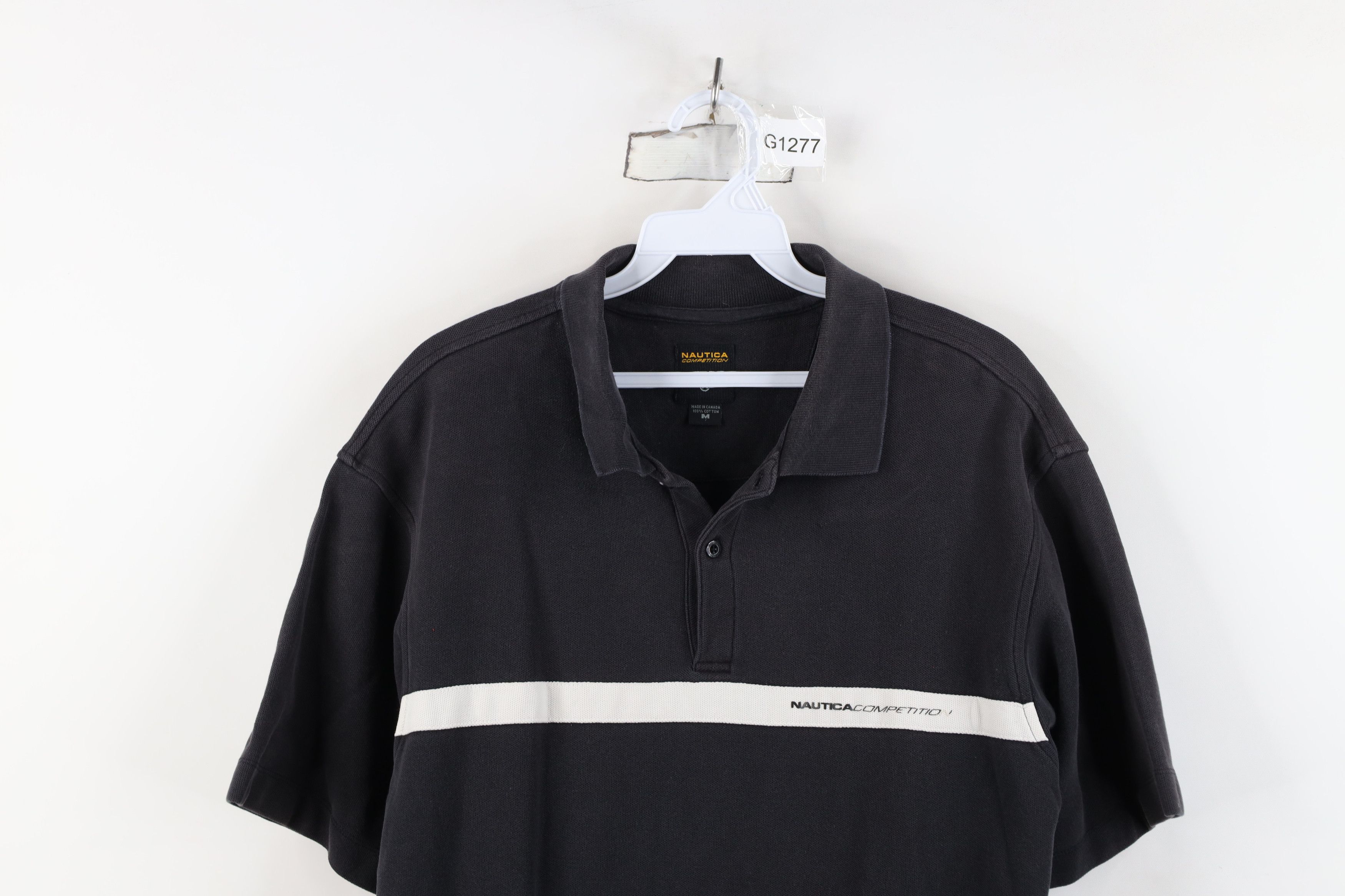 Nautica Vintage 90s Nautica Competition Spell Out Heavyweight Polo Size US M / EU 48-50 / 2 - 2 Thumbnail