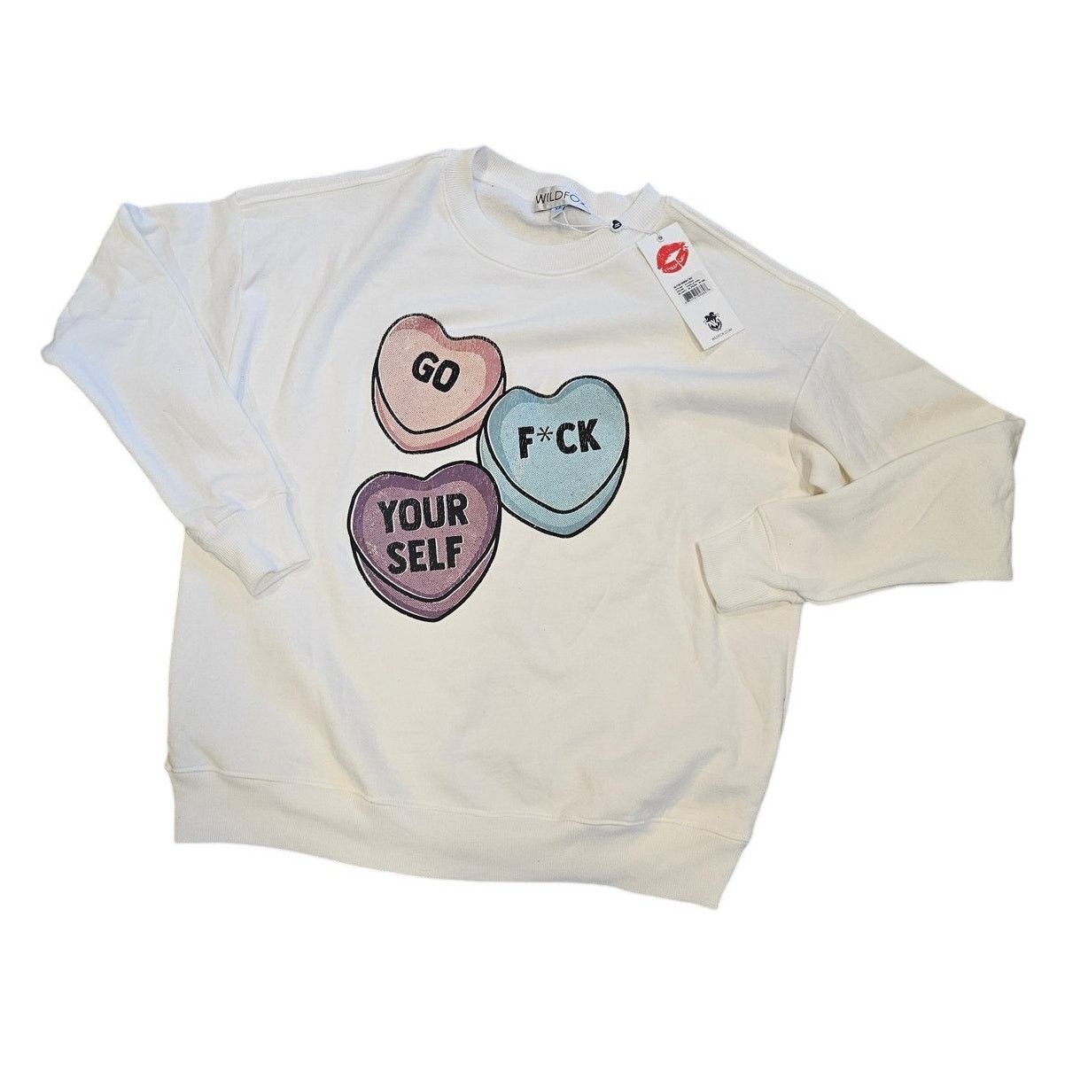 Wildfox Wildfox Couture Vanilla Go F*ck Yourself Sweatshirt sz XS Size XS / US 0-2 / IT 36-38 - 1 Thumbnail