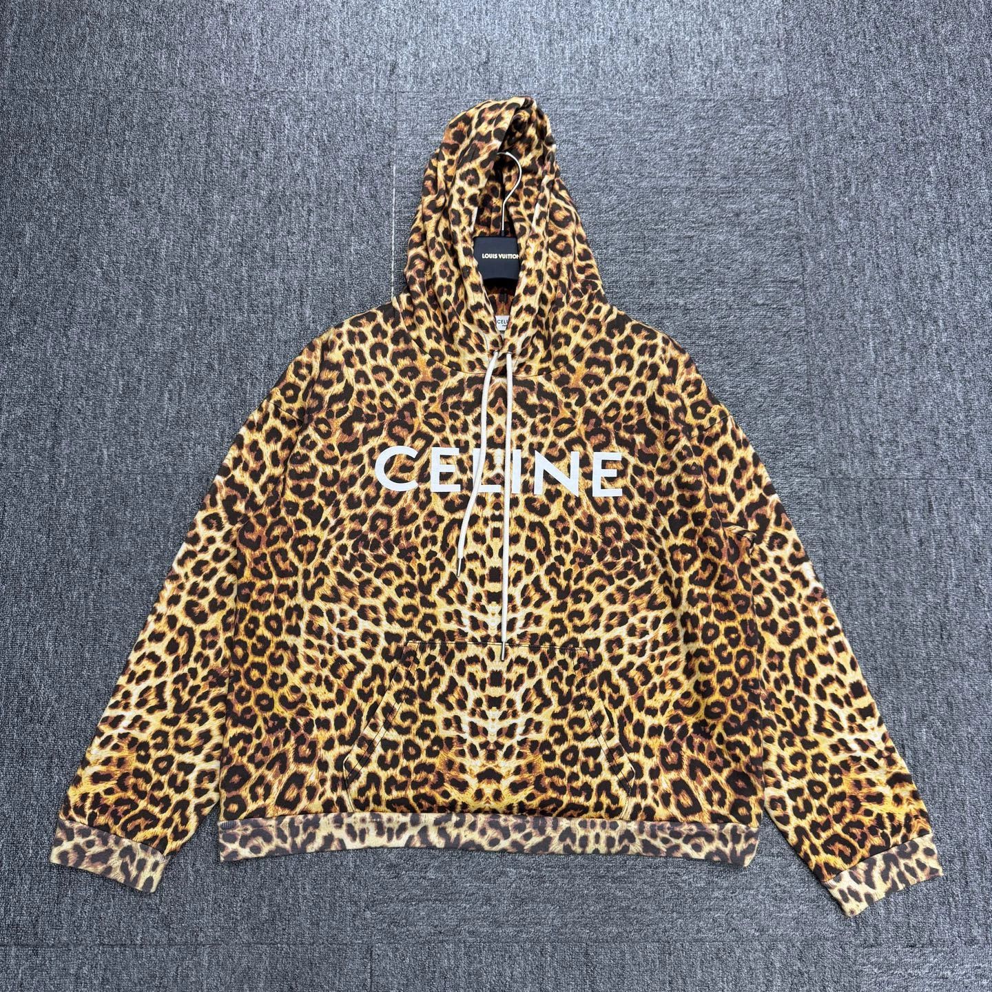 Celine Celine leopard hoodie | Grailed