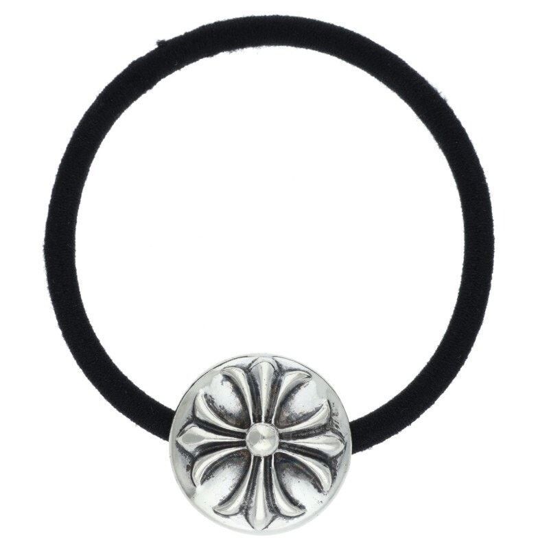 Chrome Hearts Silver Cross Ball Hair Elastic
