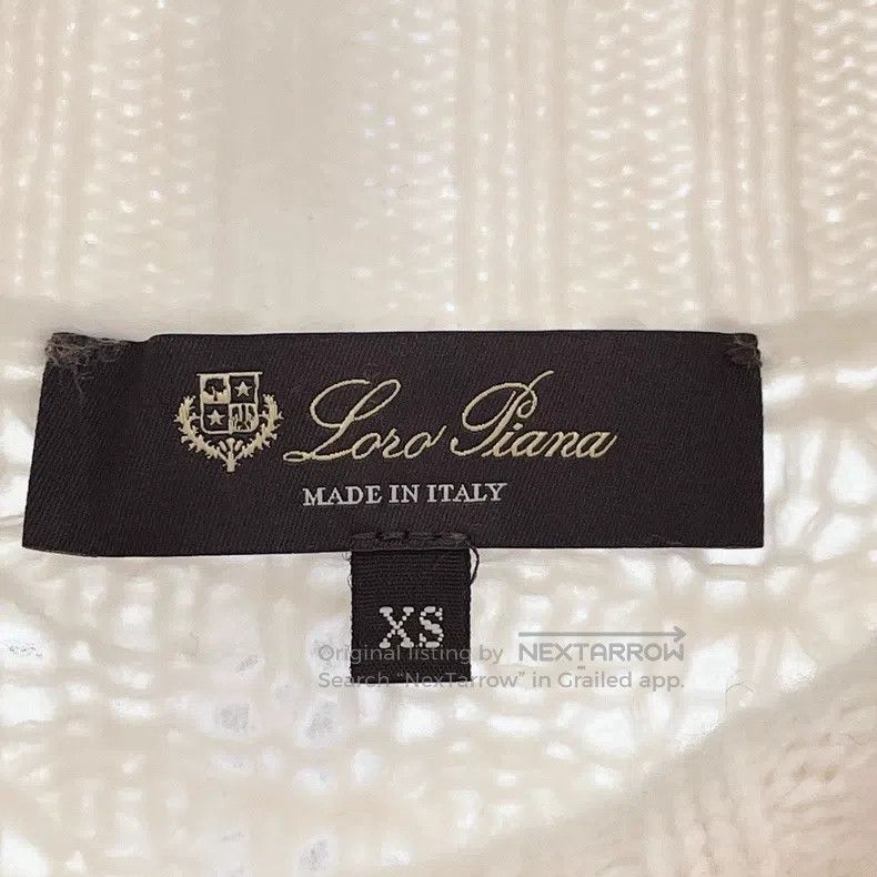 Loro Piana Loro Piana Ivory waffle-knit high-neck cashmere sweater Size XS / US 0-2 / IT 36-38 - 7 Thumbnail