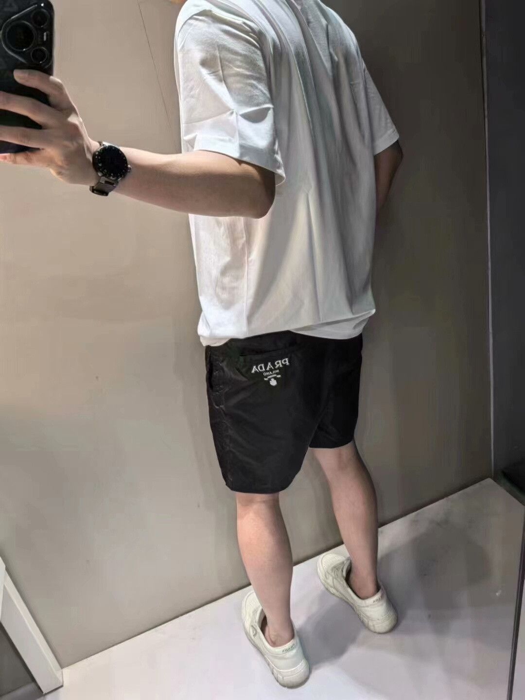 Prada Prada Men's Black Casual Beach Shorts Size US 30 / EU 46 - 3 Thumbnail