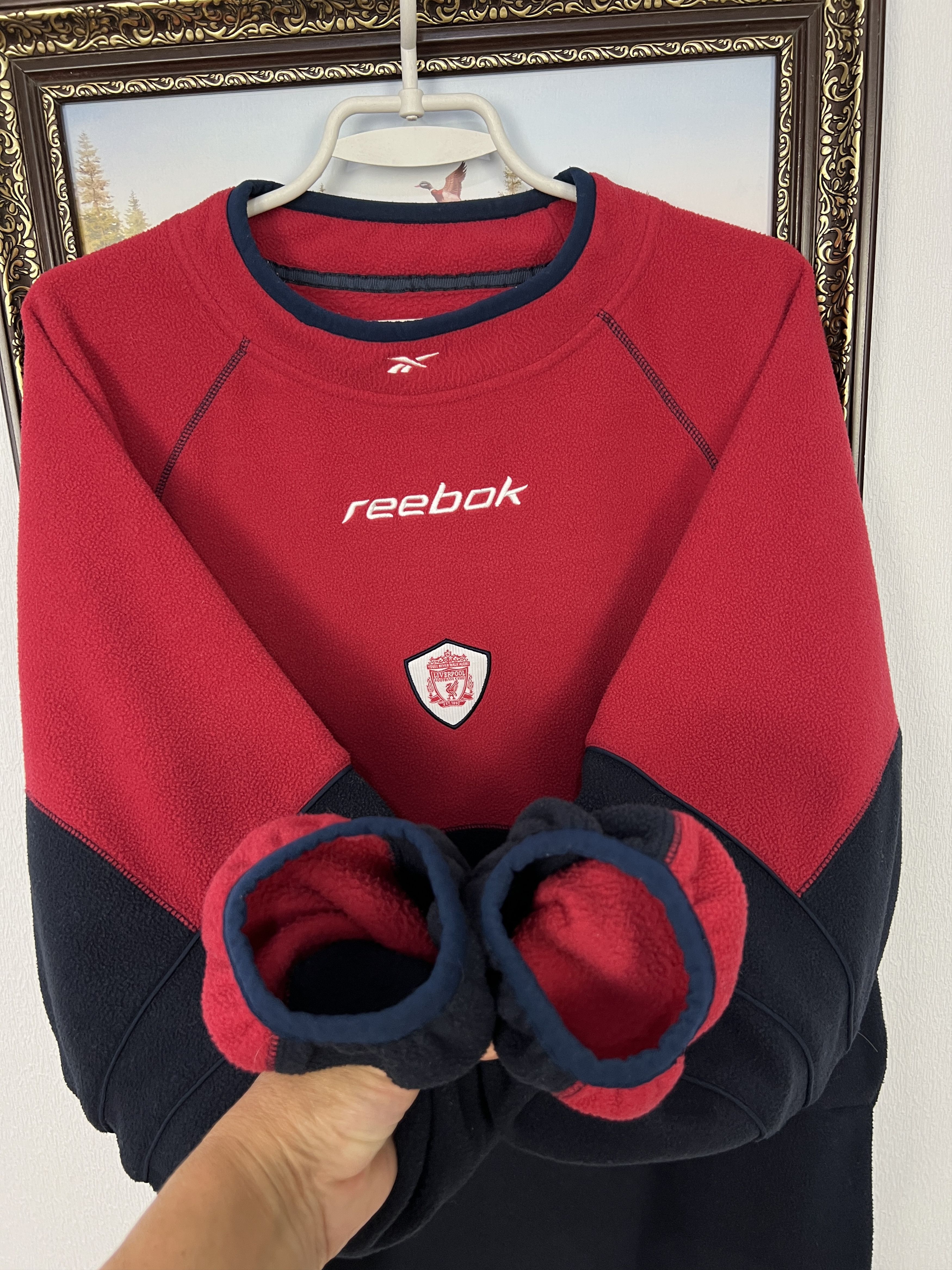 Reebok Vintage Reebok Liverpool Football Fleece Train Sweatshirt Size US L / EU 52-54 / 3 - 5 Thumbnail