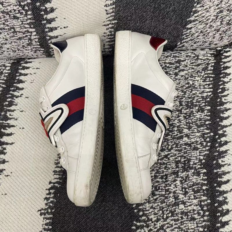 Gucci Gucci Colorful Appliqué White Sneakers for Men Size US 9.5 / EU 42-43 - 6 Thumbnail
