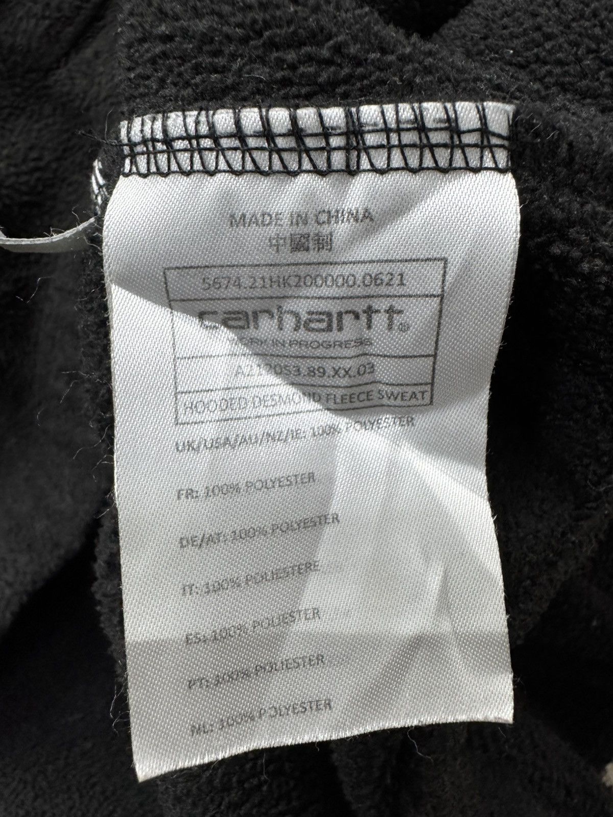 Carhartt Wip Carhartt Wip Fleece Hoodie Size US M / EU 48-50 / 2 - 8 Thumbnail