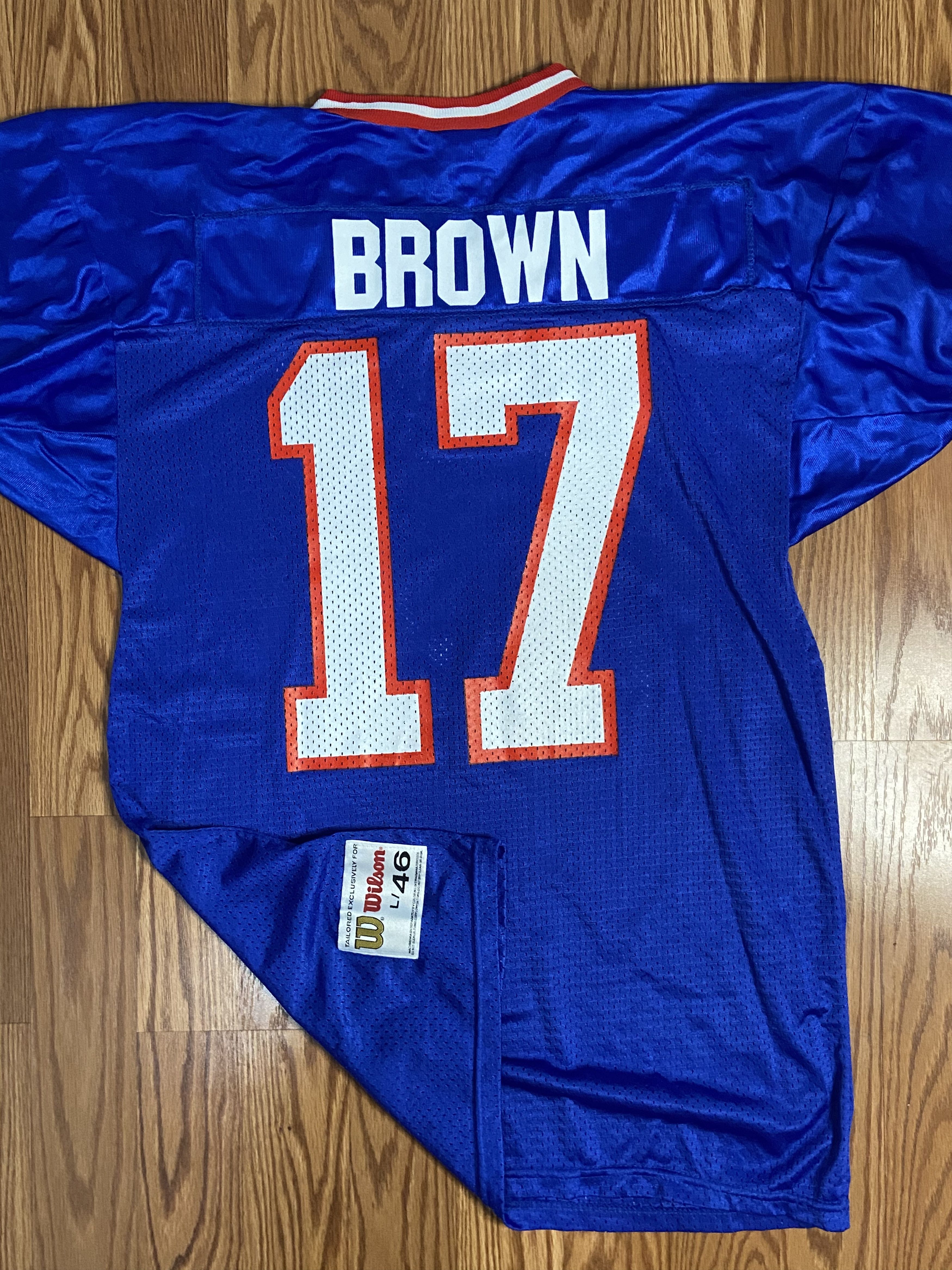 Wilson Authentic New York Giants Dave Brown Wilson NFL Jersey Size US L / EU 52-54 / 3 - 7 Thumbnail