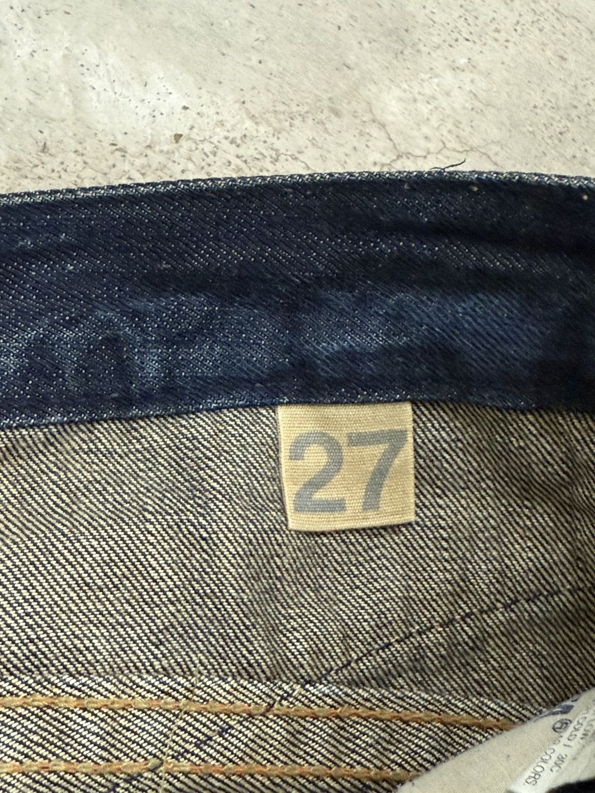 Japanese Brand Lolita Dark Mudwash Whisker Embroidery Flare Denim Pants Size US 27 - 22 Thumbnail