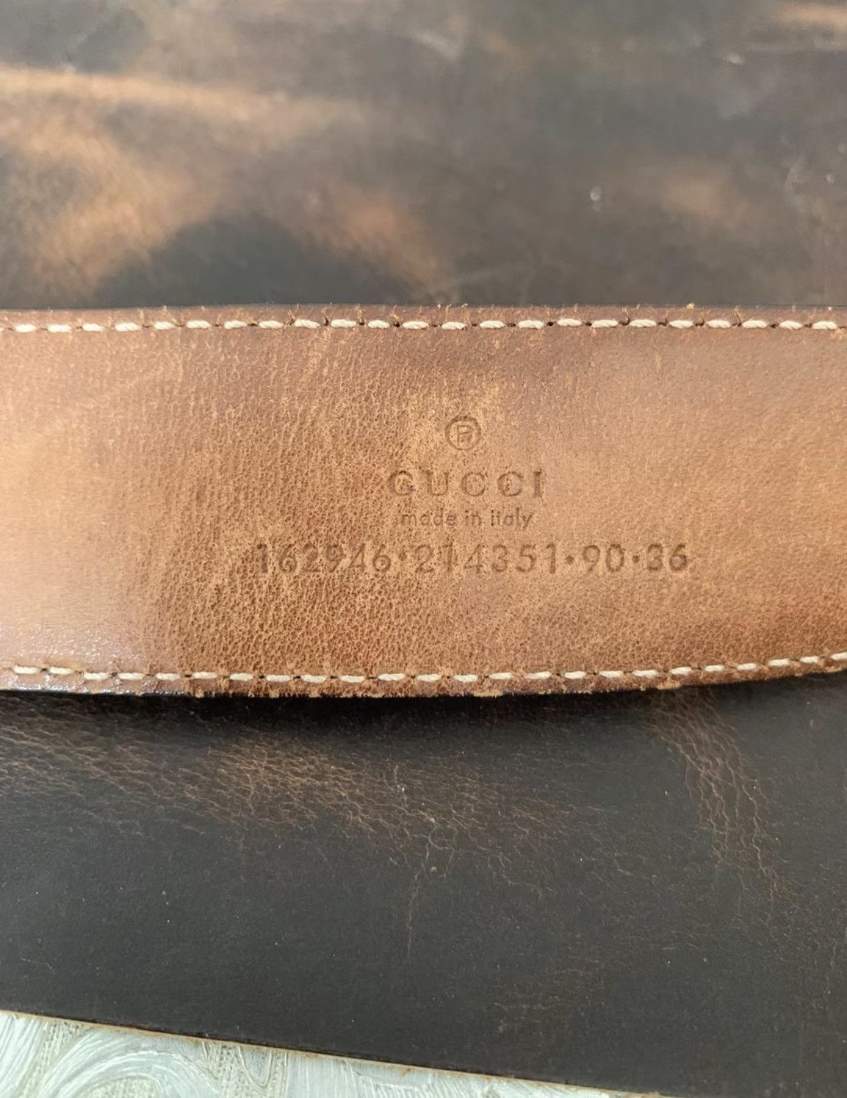 Gucci Gucci genuine leather belt K16 Size ONE SIZE - 4 Thumbnail