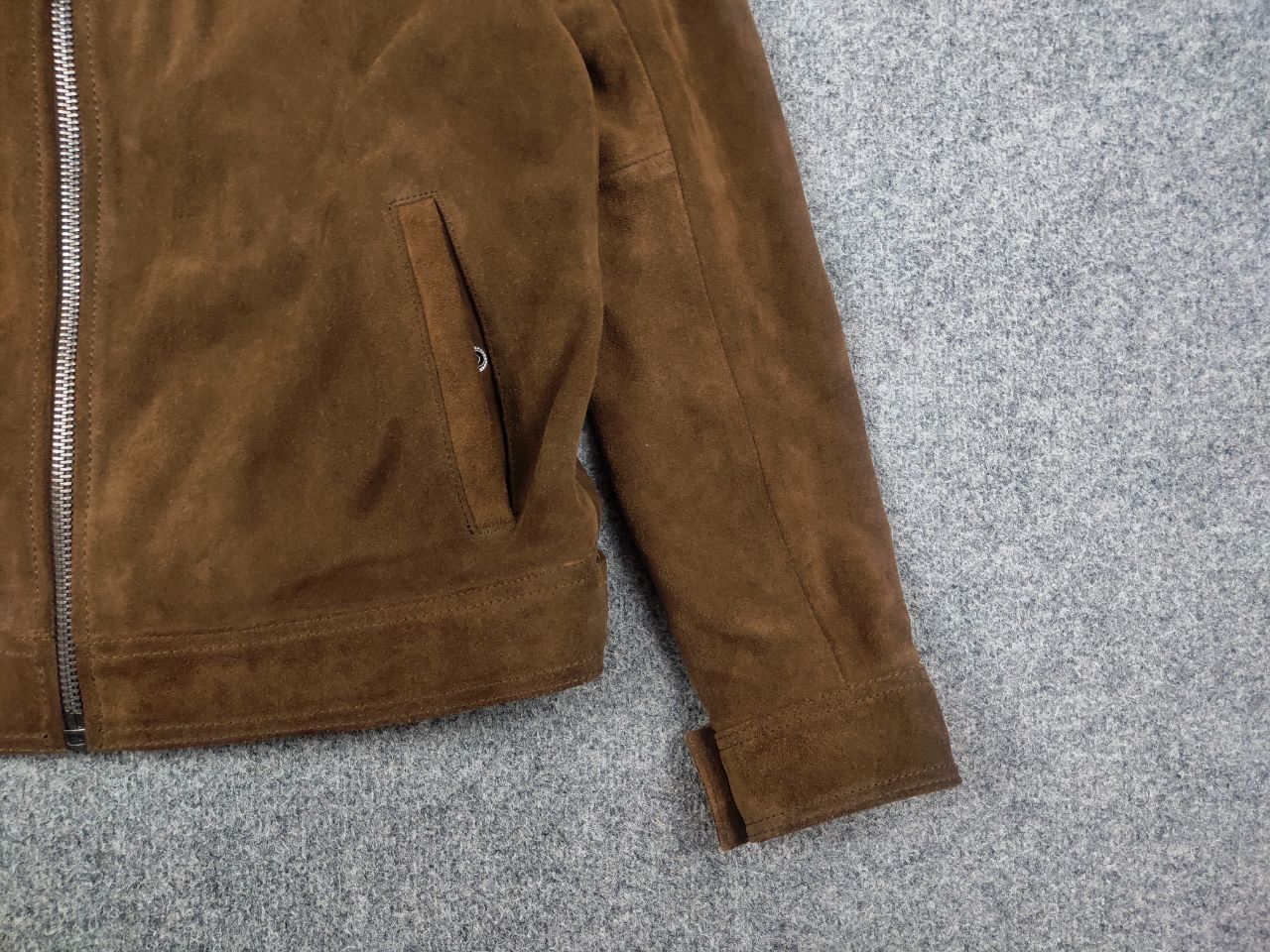 Superdry Superdry Premium suede leather tan Brown Zip British Jacket Size US XL / EU 56 / 4 - 6 Thumbnail