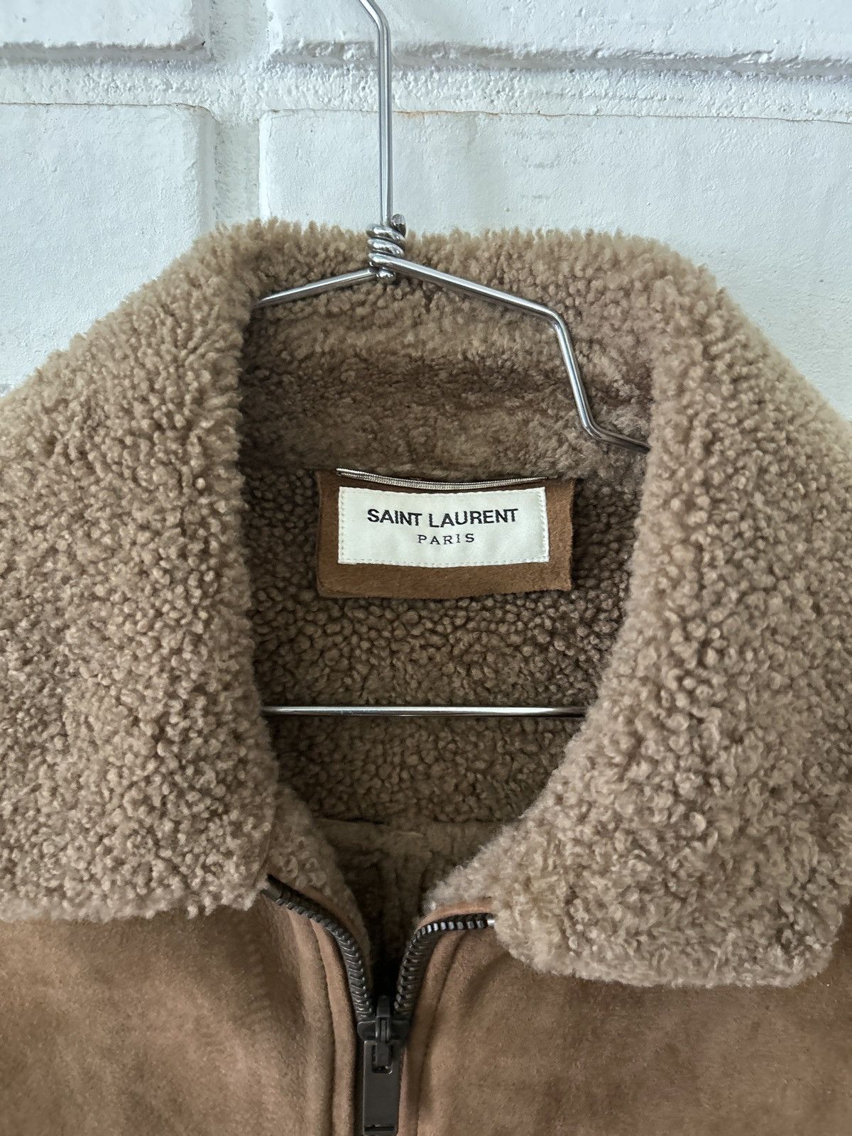 Saint Laurent Paris Saint Laurent Shearling Bomber Jacket (sz48) Size US M / EU 48-50 / 2 - 3 Thumbnail