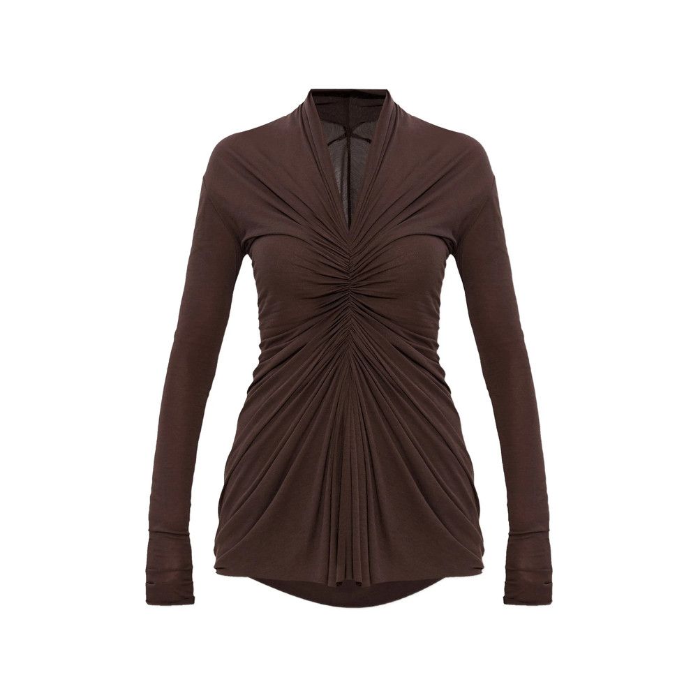 Rick Owens Rick Owens BROWN Tops - Blouses Size S / US 4 / IT 40 - 1 Thumbnail
