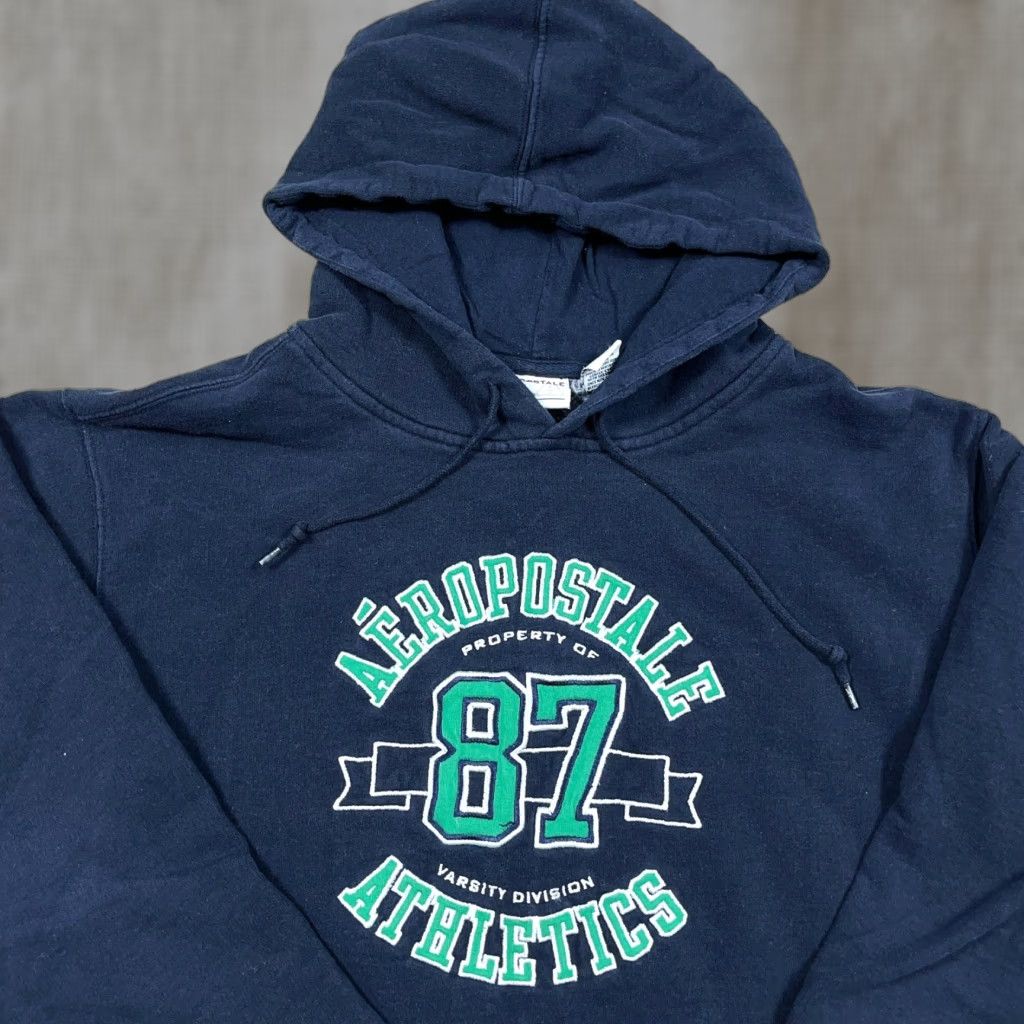 Aeropostale VINTAGE Aeropostale Hoodie Men L Navy Blue Sweatshirt 2000s Adult Size US L / EU 52-54 / 3 - 1 Thumbnail