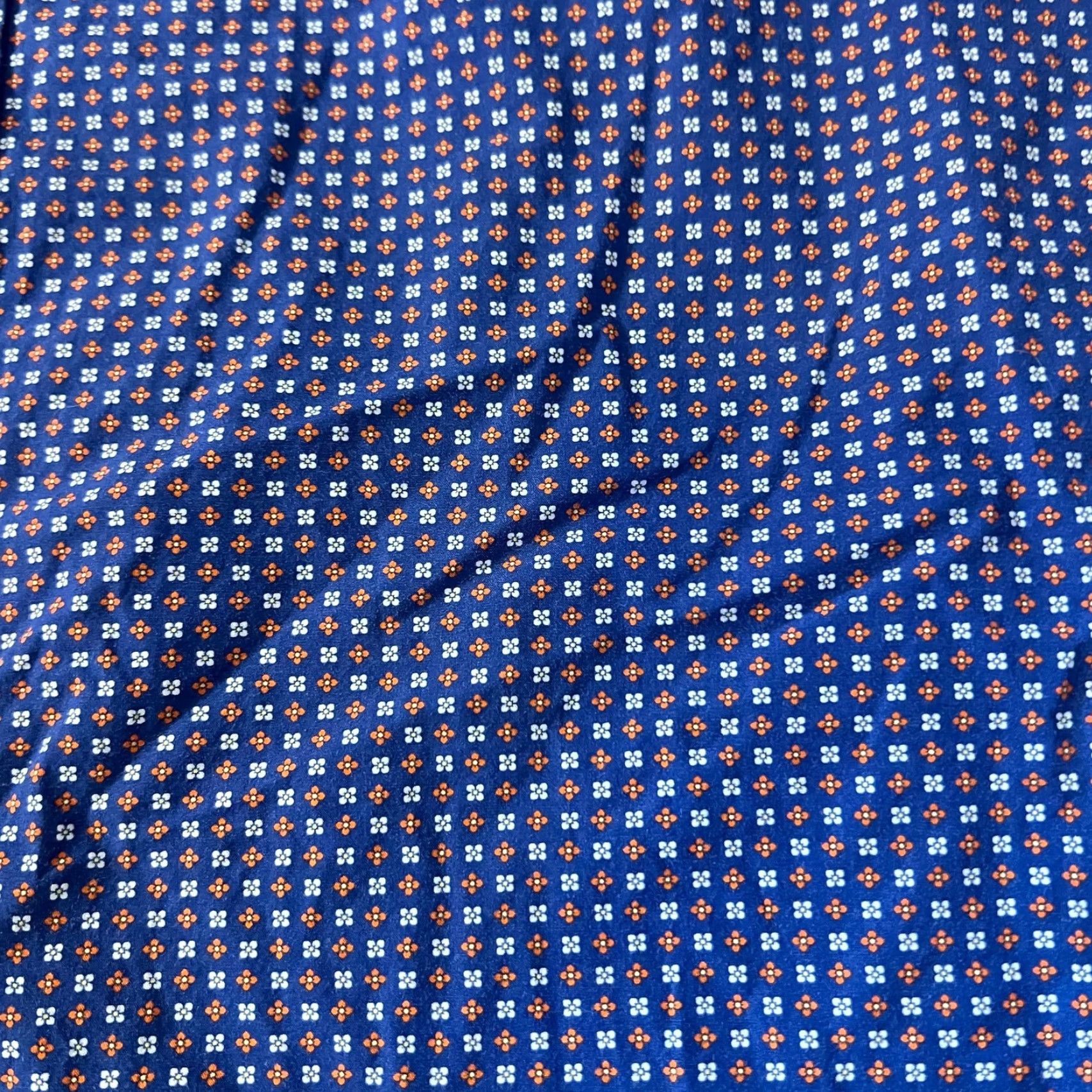 UNTUCKit UNTUCKit Shirt Mens 3XL Blue All Over Print Button Up Long Sleeve Geometric Size US XXL / EU 58 / 5 - 2 Thumbnail