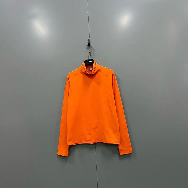 Dior Dior Orange Cotton Long Sleeve T-Shirt 0089 Size L / US 10 / IT 46 - 1 Thumbnail