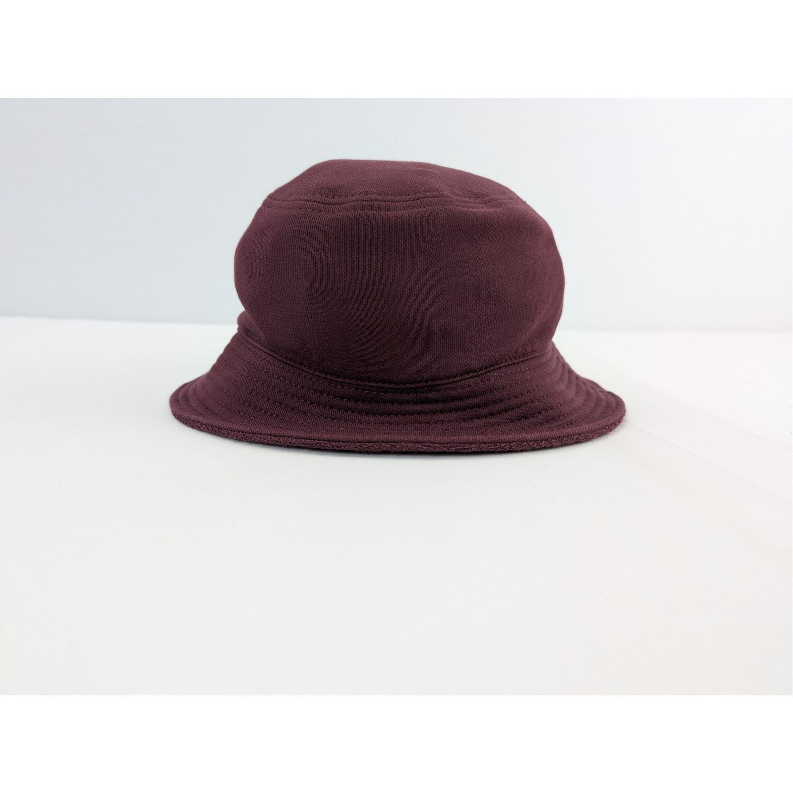 Celine o1rshd1 Size: M / Cotton Fleece Bucket Cap / Hat in Burgundy Size ONE SIZE - 5 Thumbnail