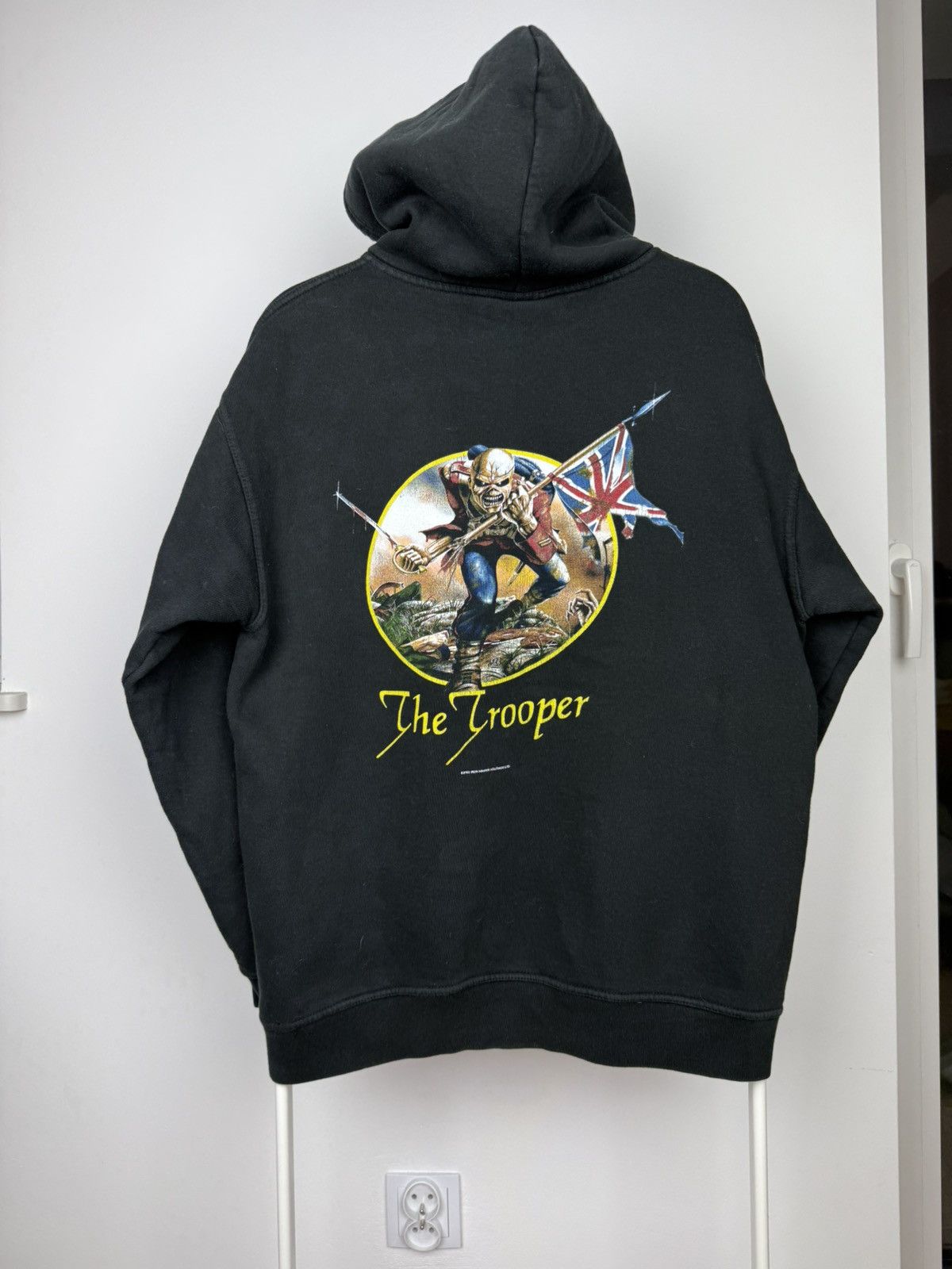 Band Tees × Iron Maiden × Vintage 2003 Vintage Iron Maiden The Trooper Big Logo Black Hoodie Size US L / EU 52-54 / 3 - 8 Thumbnail