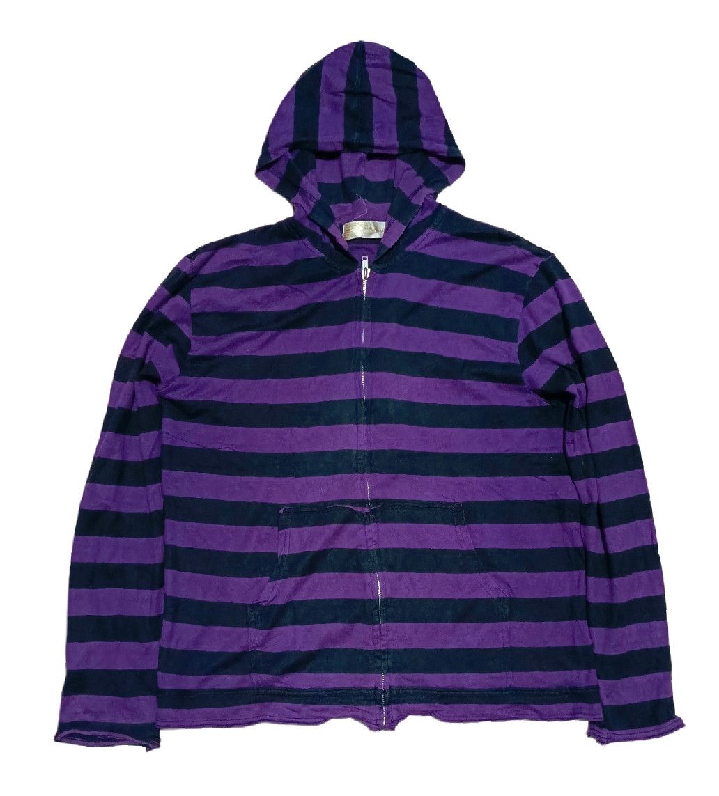Kurt Cobain Purple Striped Hoodie