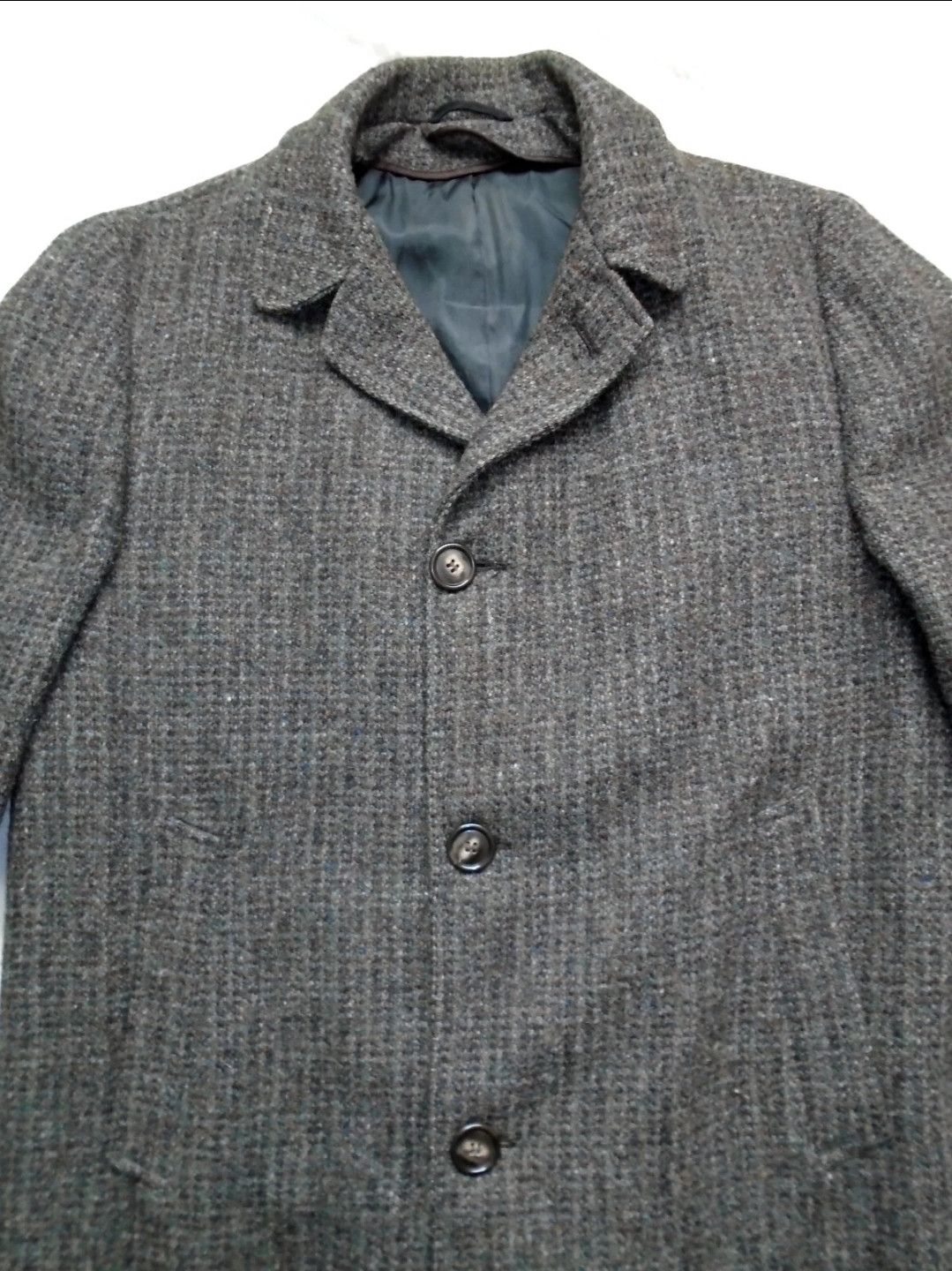 Harris Tweed Harris Tweed Wool overcoat guncheck size 38/40 Size US M / EU 48-50 / 2 - 4 Thumbnail