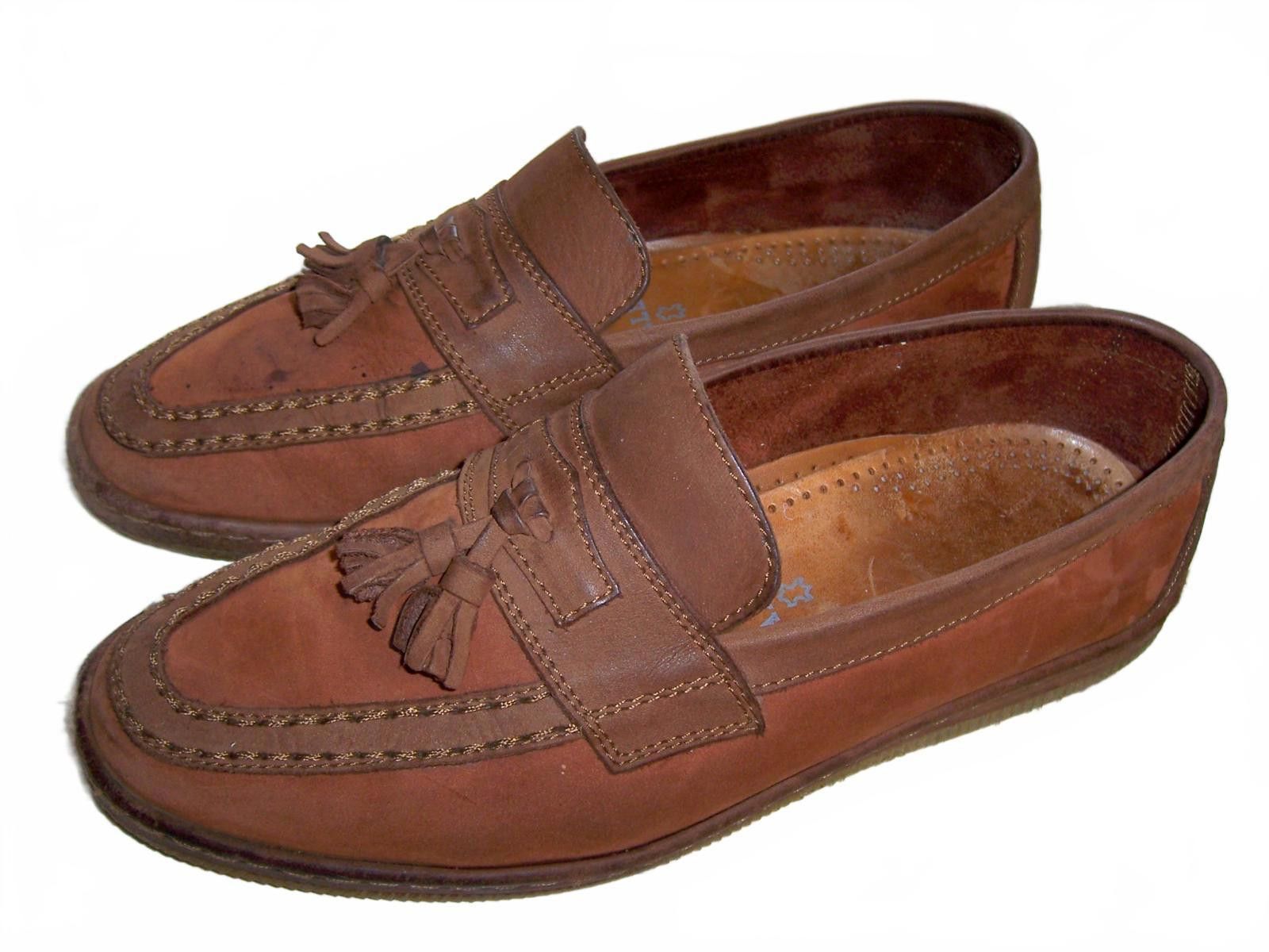 Bally Vintage Bally Men's Suede Tasseled Loafers -Dark Chili 42/9D Size US 9 / EU 42 - 1 Thumbnail